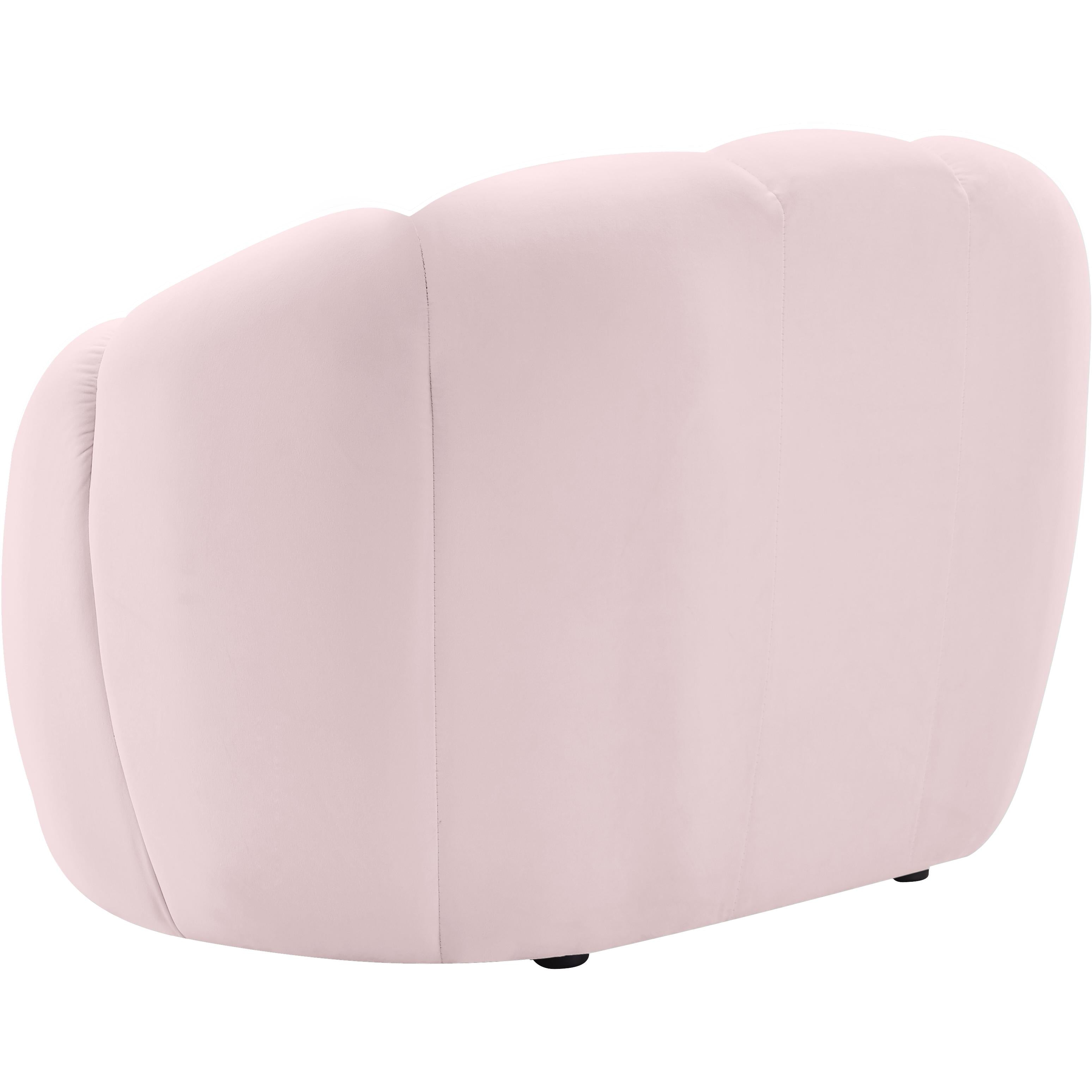 Meridian Elijah Pink Velvet Chair