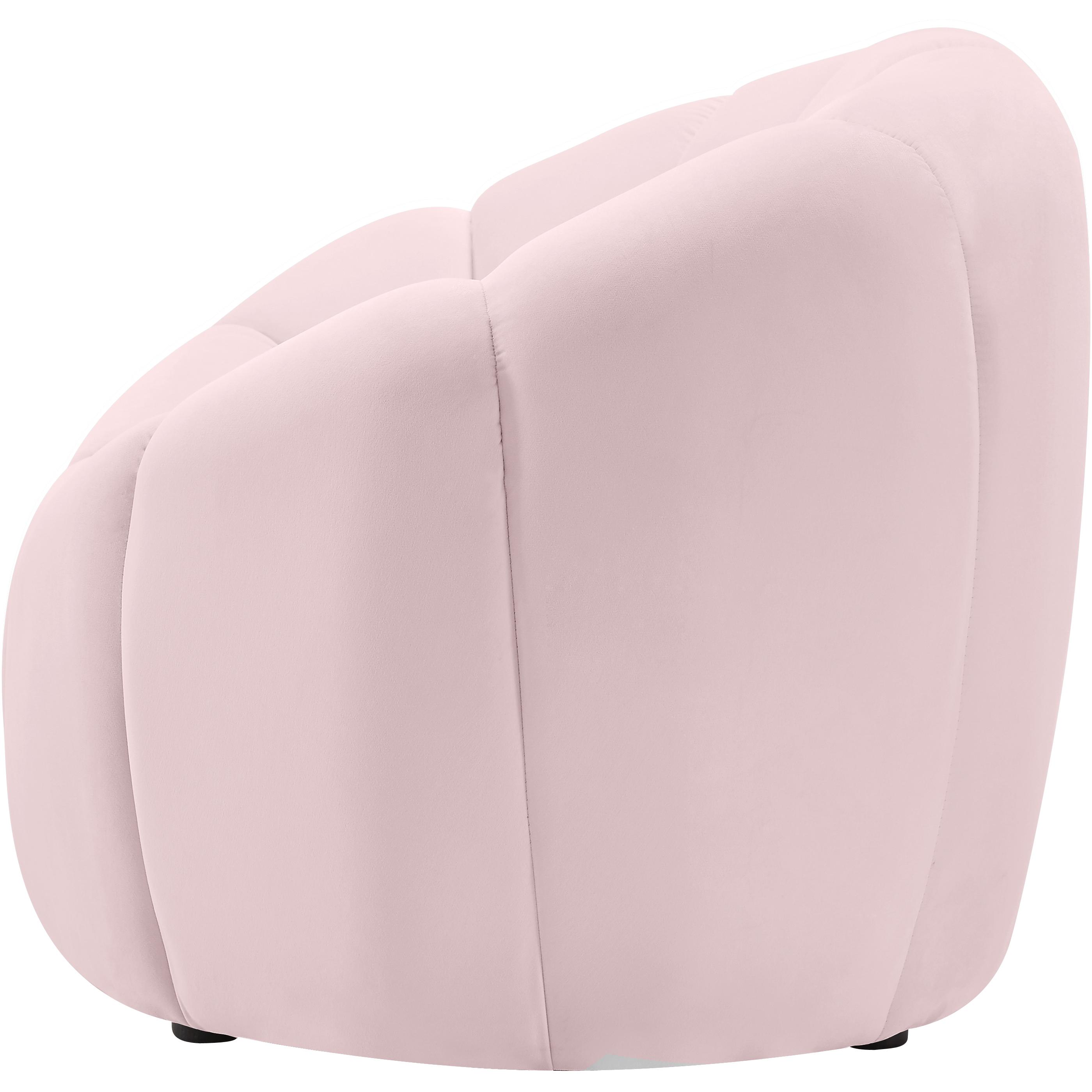 Meridian Elijah Pink Velvet Chair