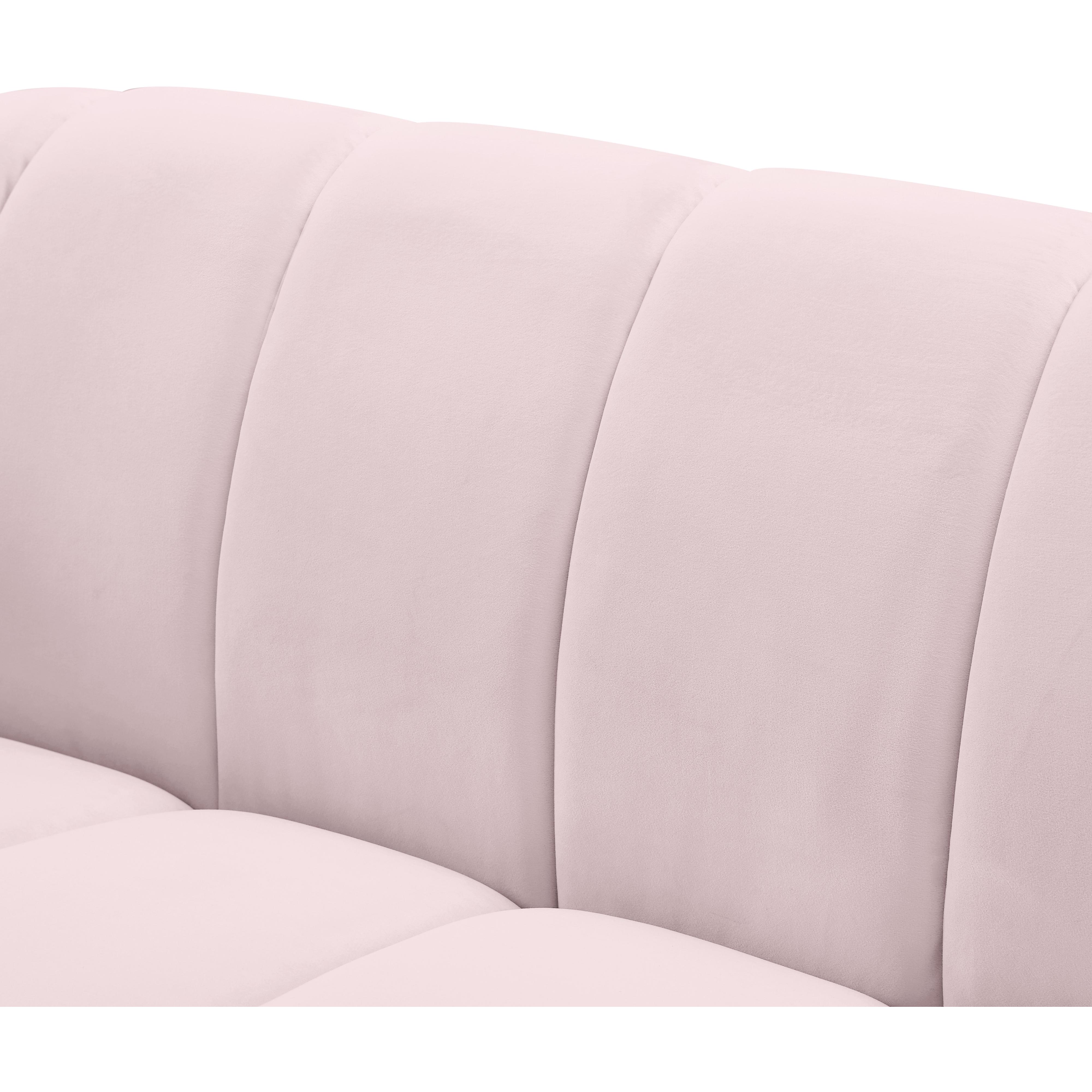 Meridian Elijah Pink Velvet Chair