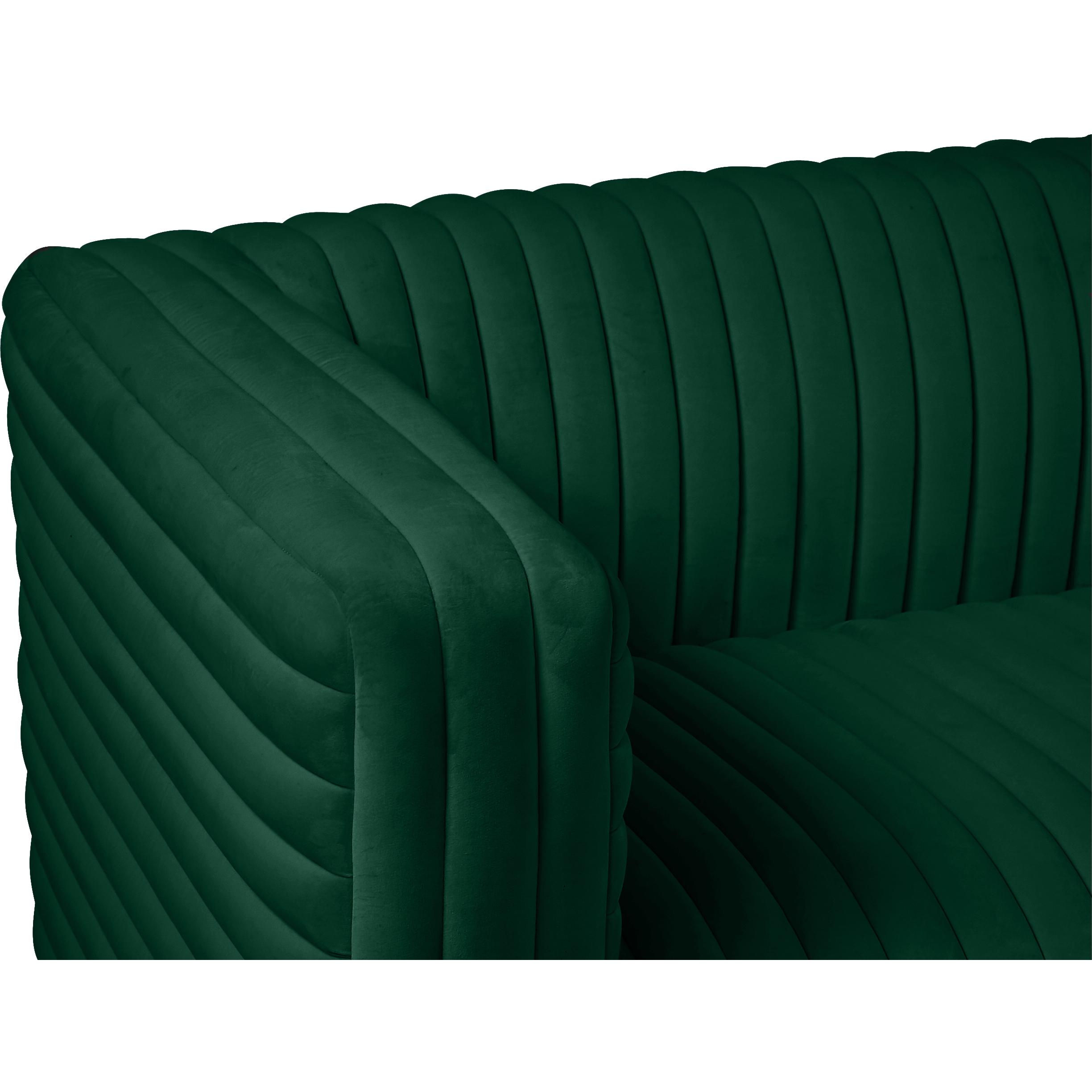 Meridian Ravish Green Velvet Chair