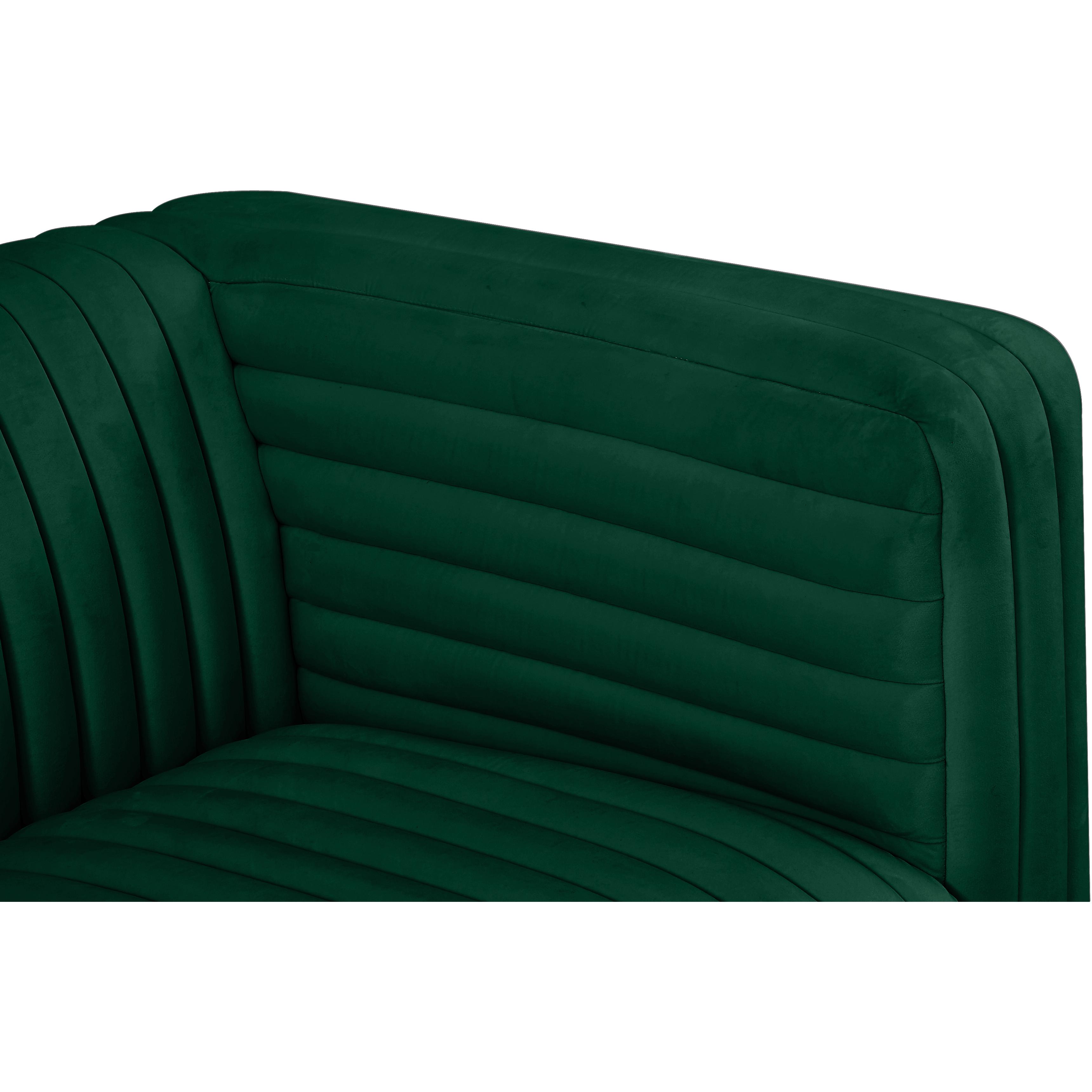 Meridian Ravish Green Velvet Chair