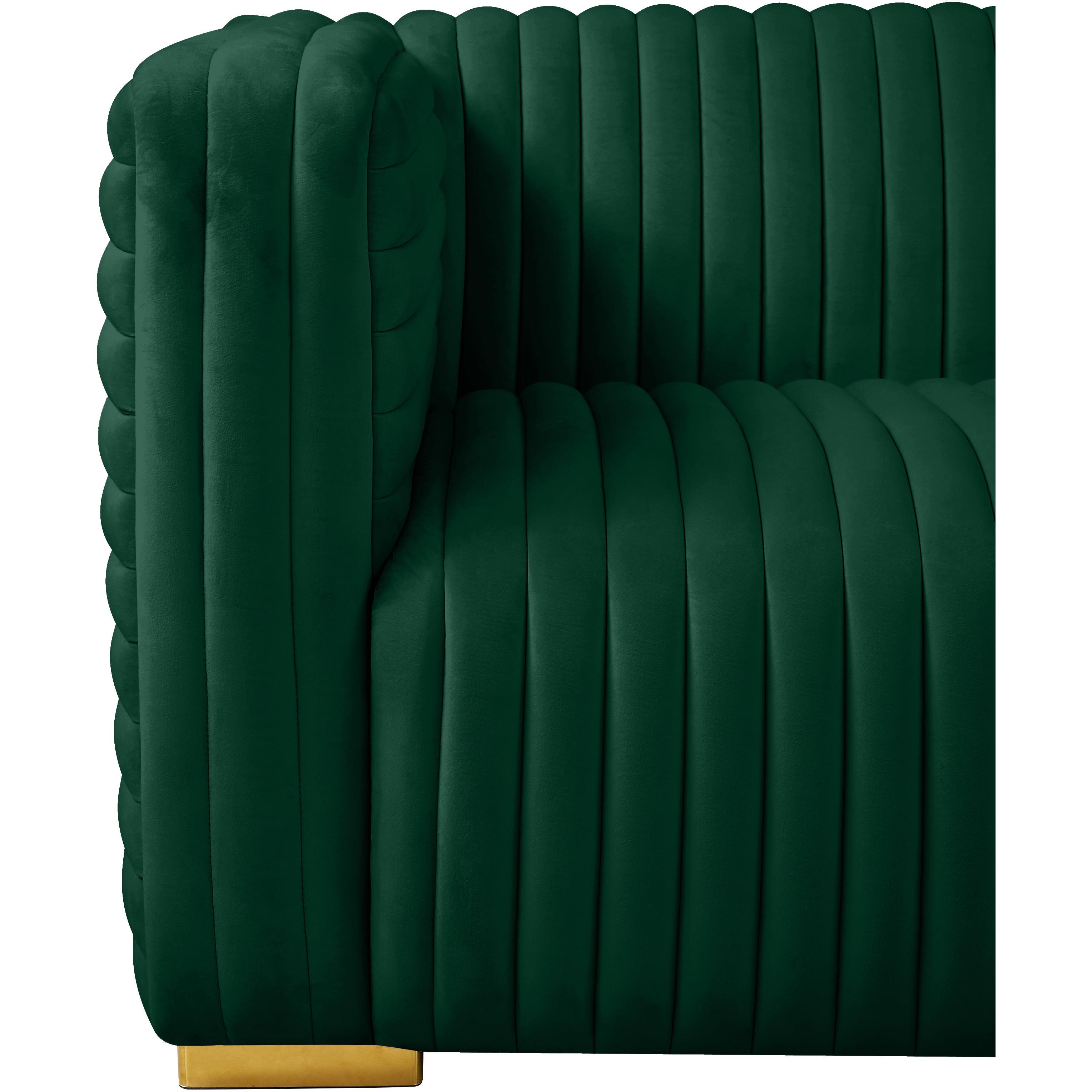 Meridian Ravish Green Velvet Chair