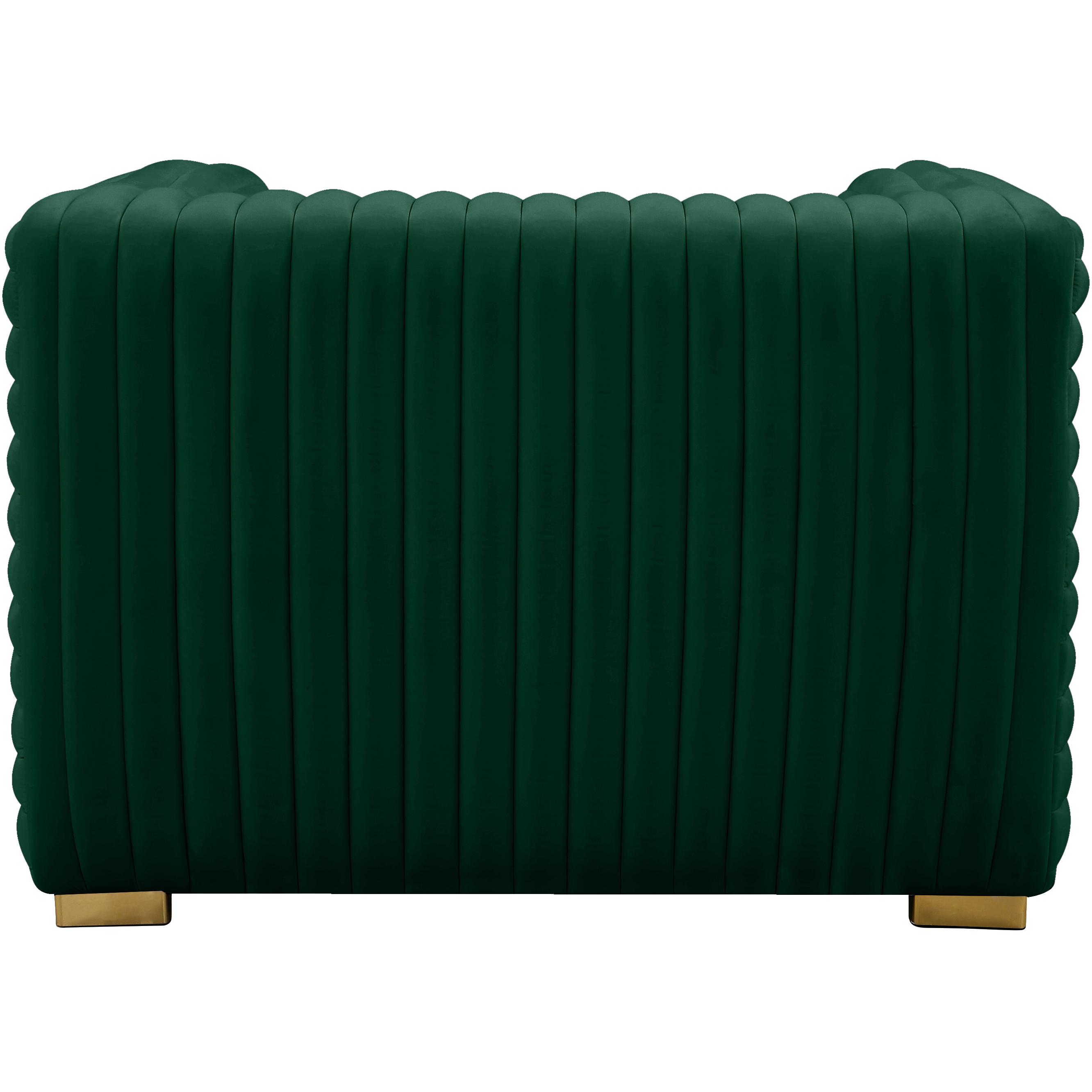 Meridian Ravish Green Velvet Chair