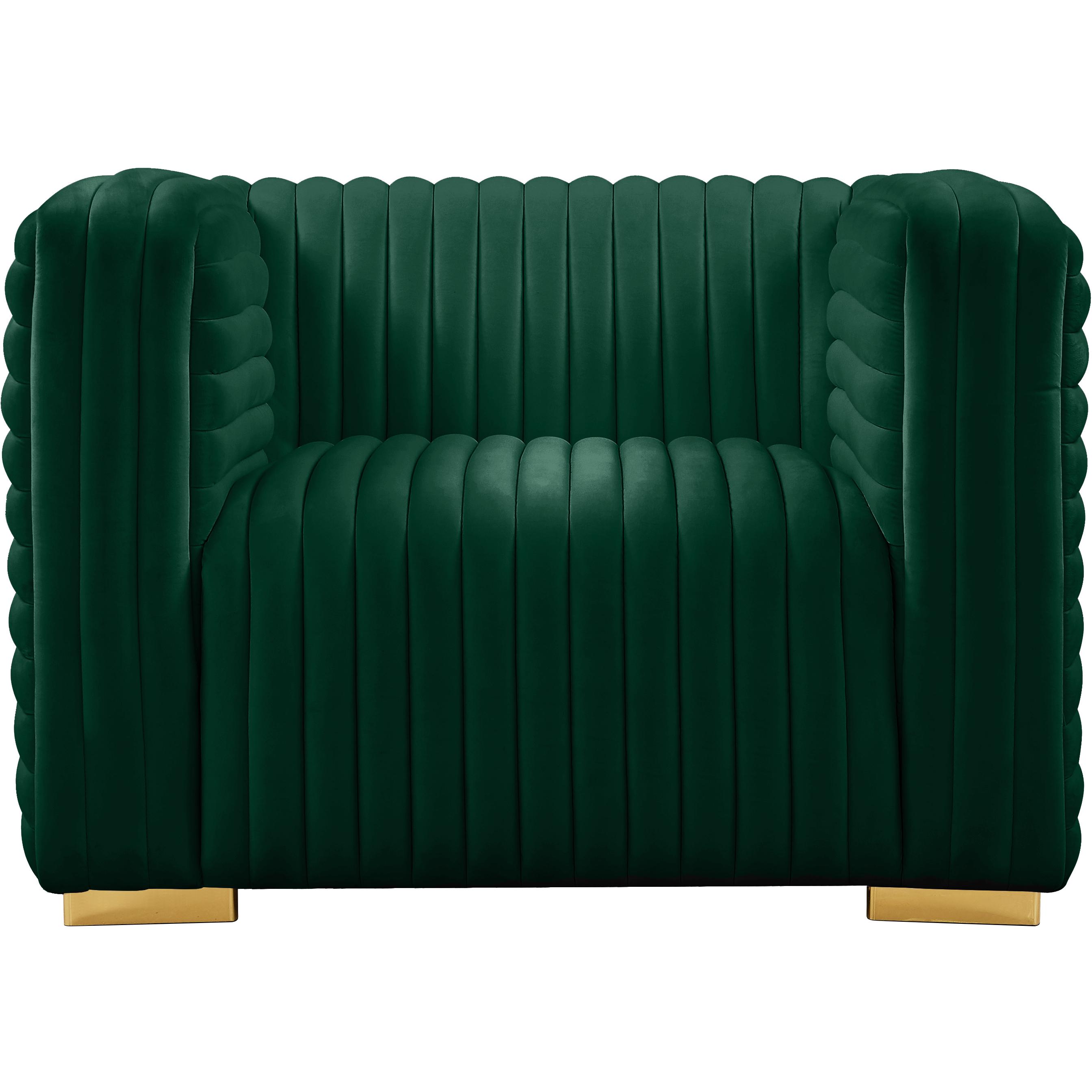 Meridian Ravish Green Velvet Chair