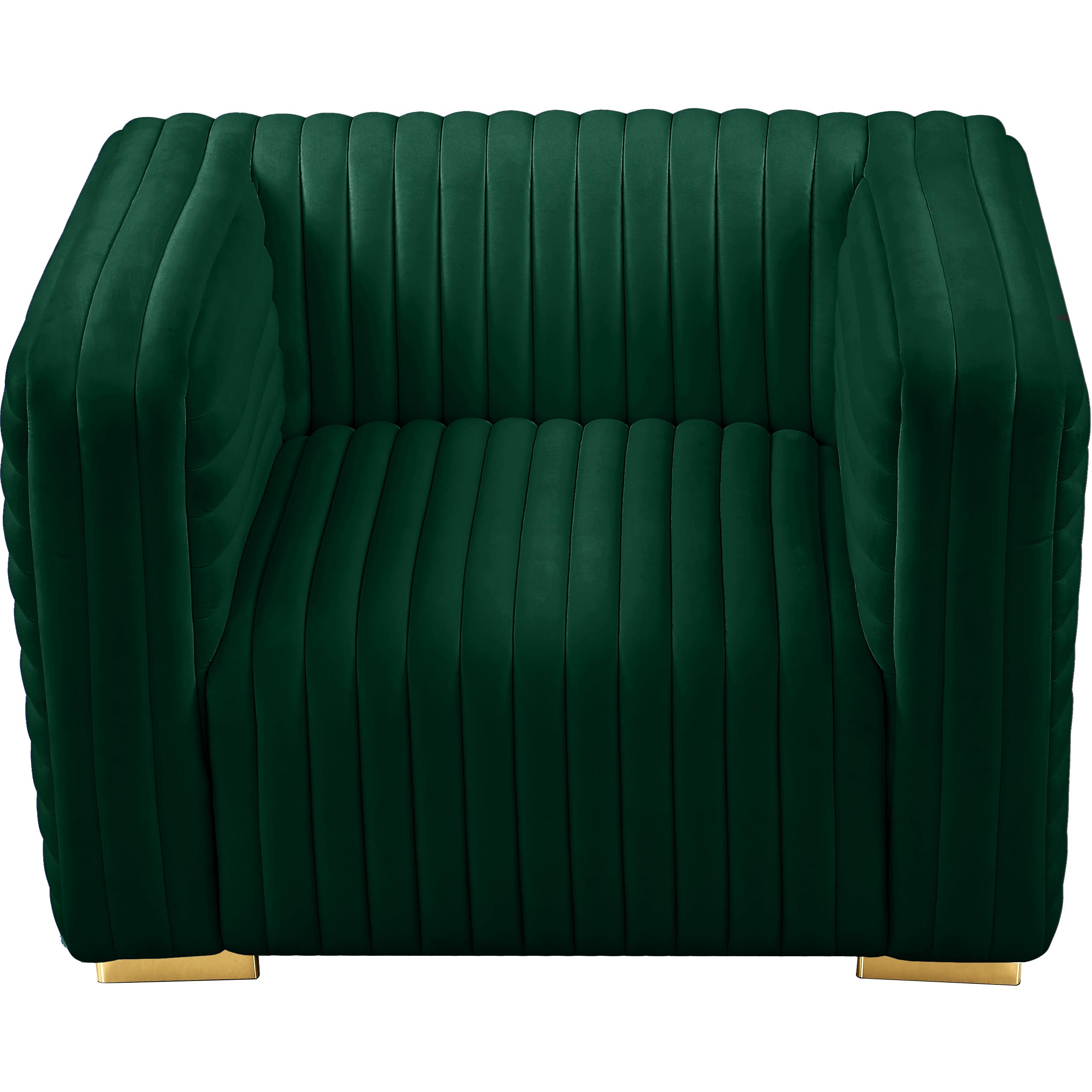 Meridian Ravish Green Velvet Chair