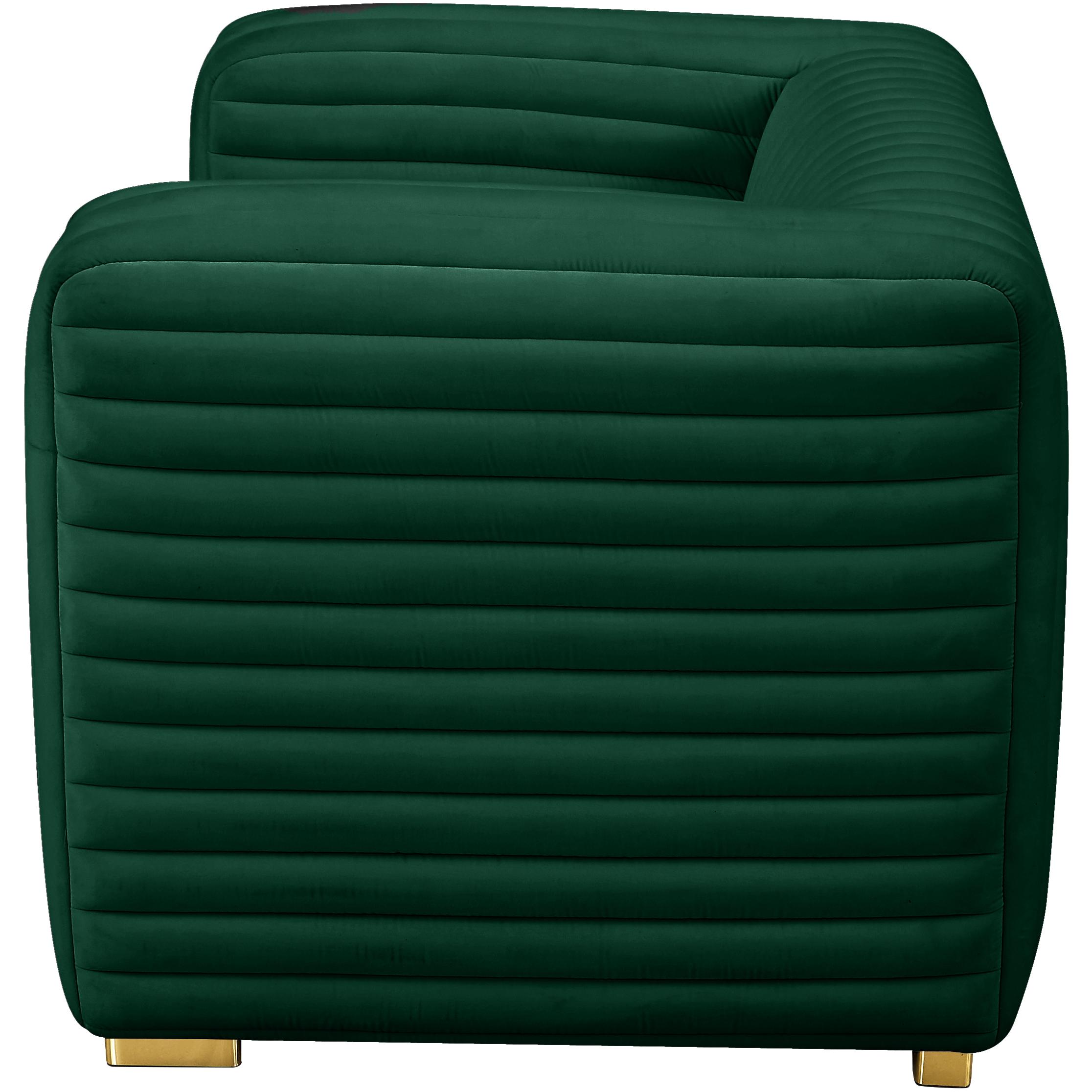 Meridian Ravish Green Velvet Chair
