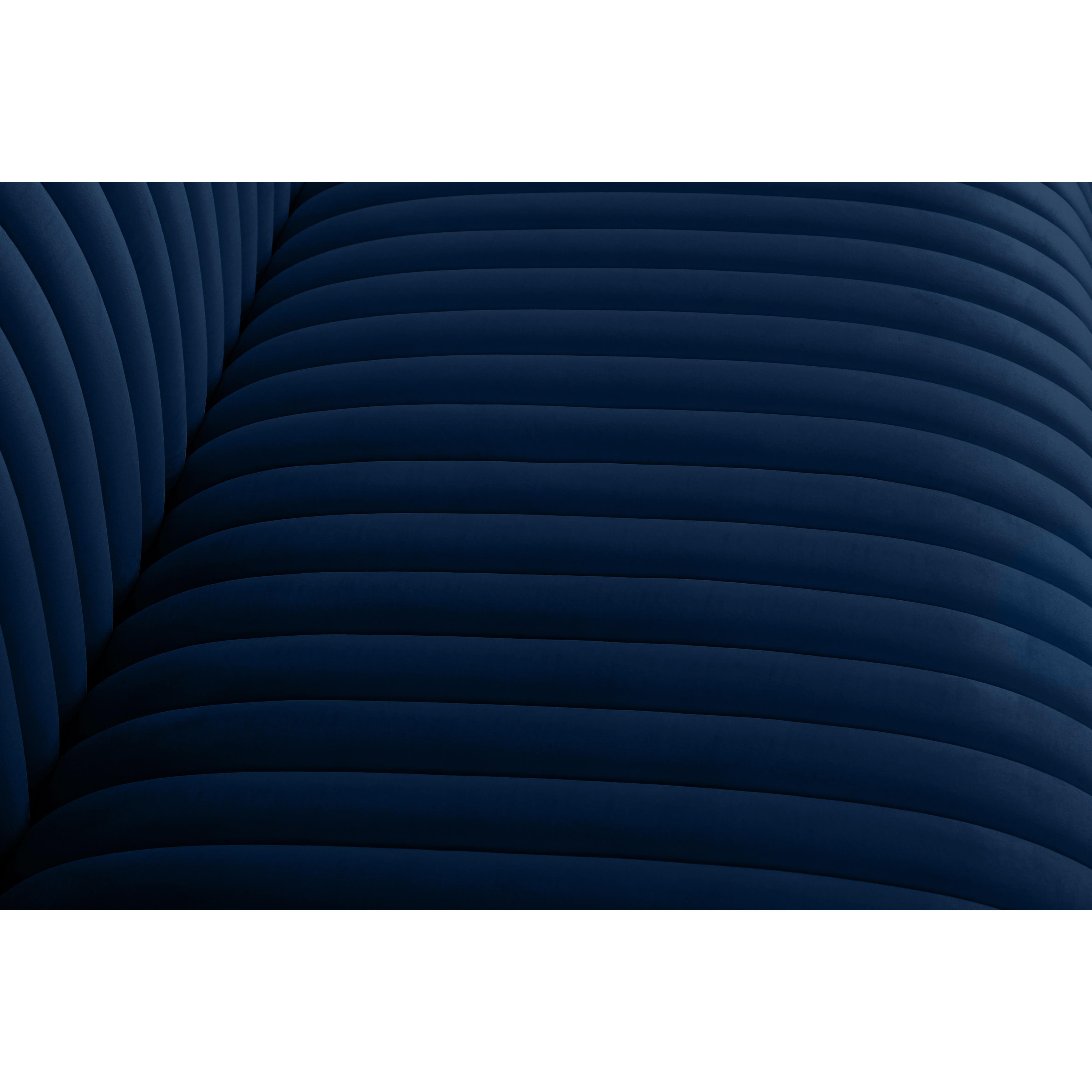 Meridian Ravish Navy Velvet Chair