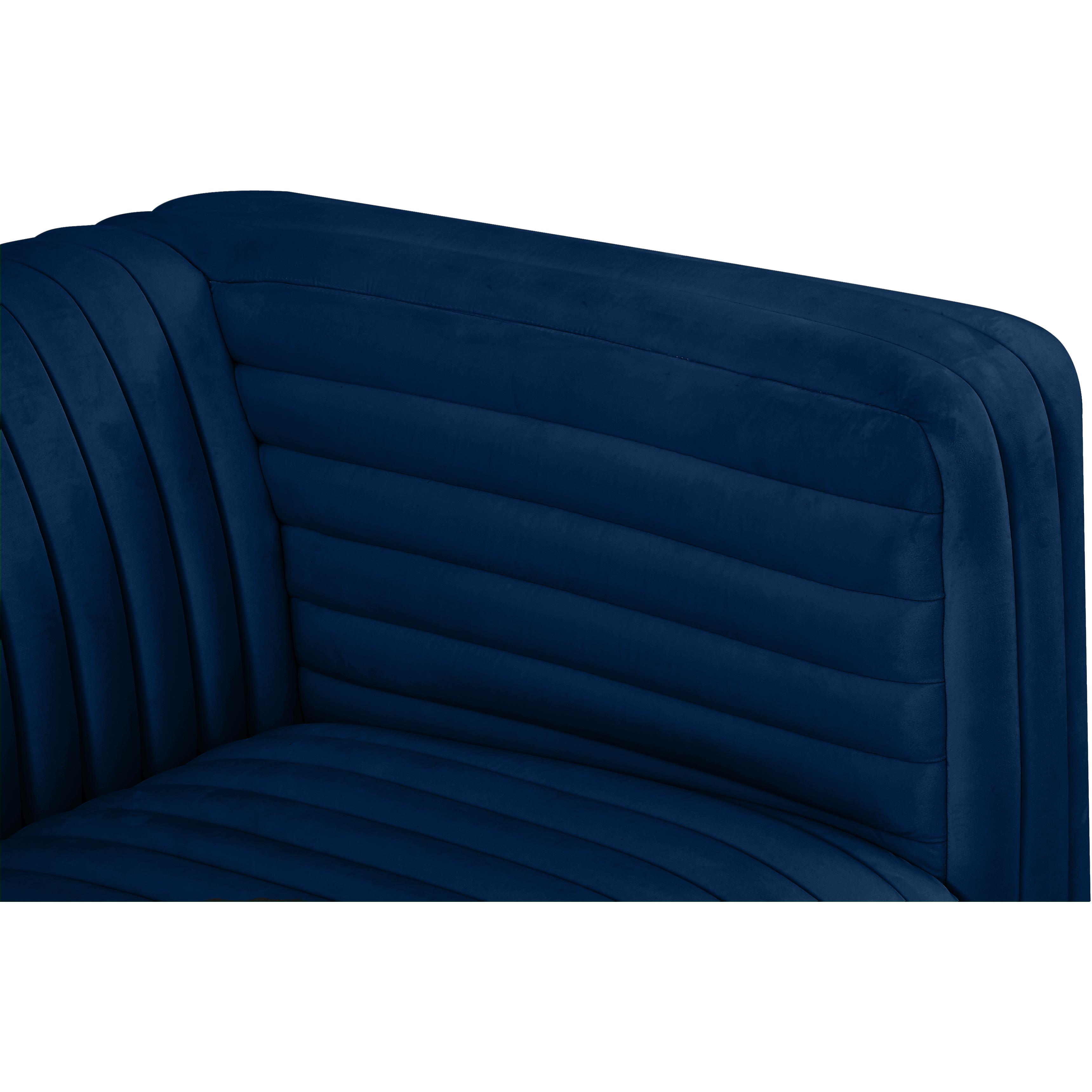 Meridian Ravish Navy Velvet Chair