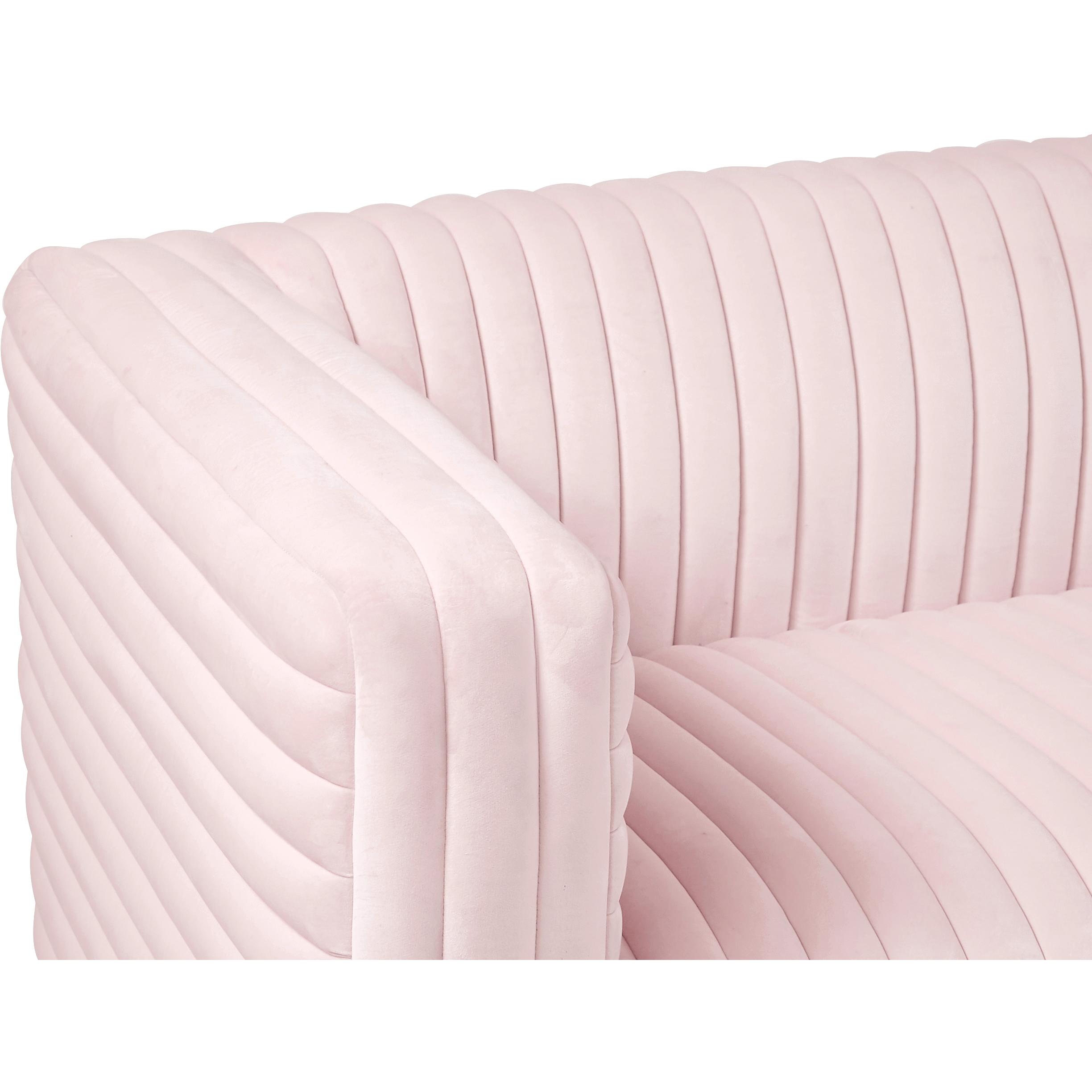 Meridian Ravish Pink Velvet Chair