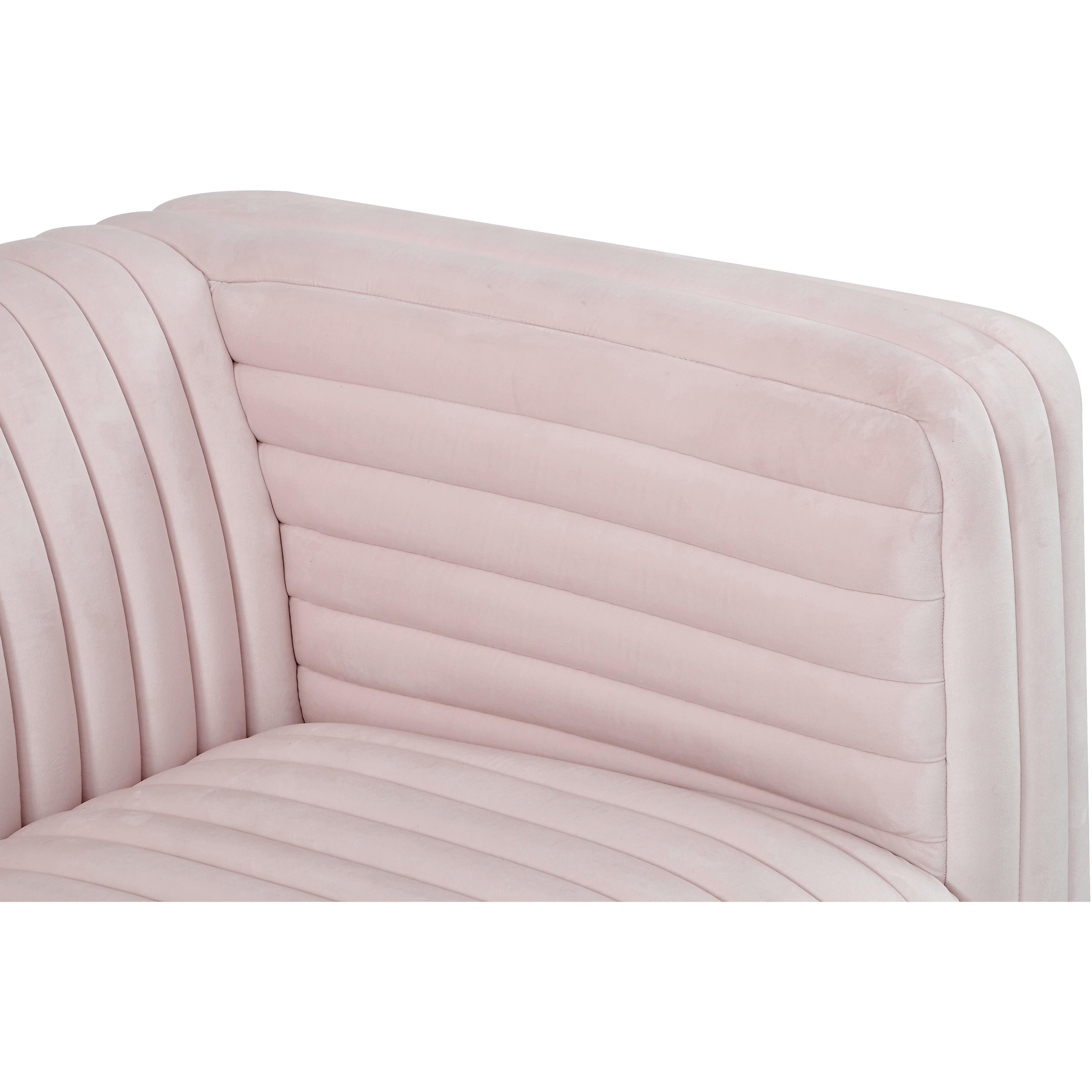 Meridian Ravish Pink Velvet Chair