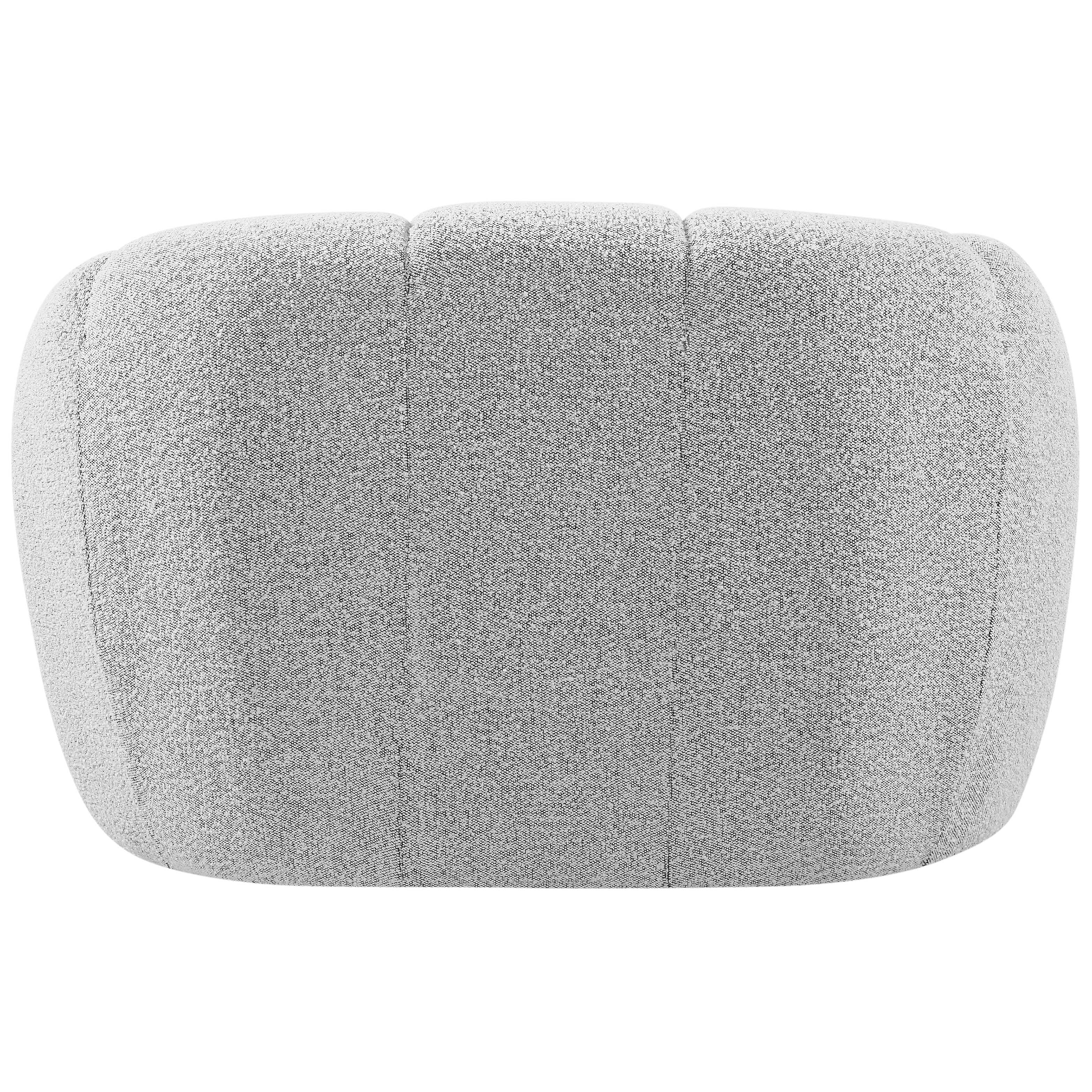Meridian Elijah Grey Boucle Fabric Chair