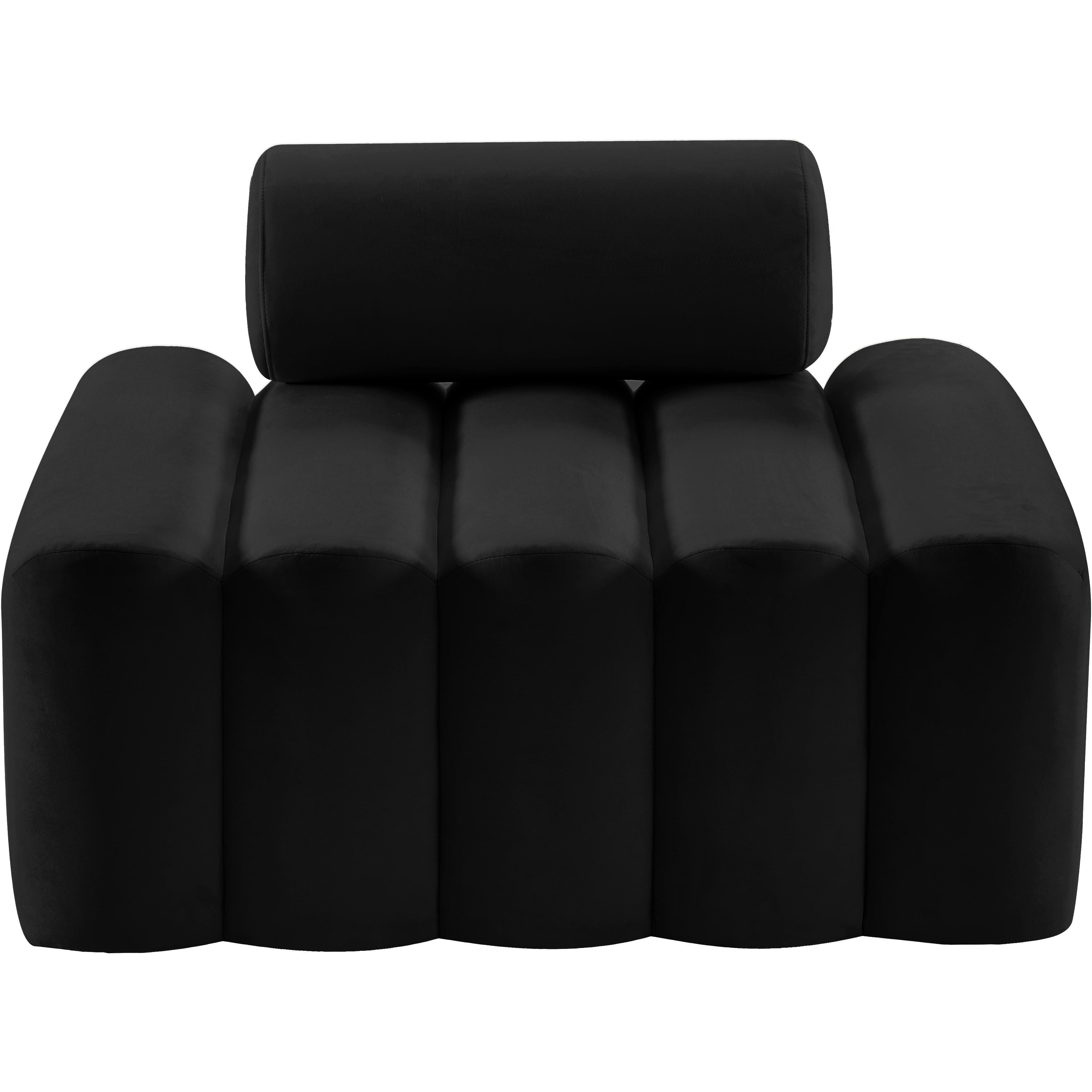 Meridian Melody Black Velvet Chair
