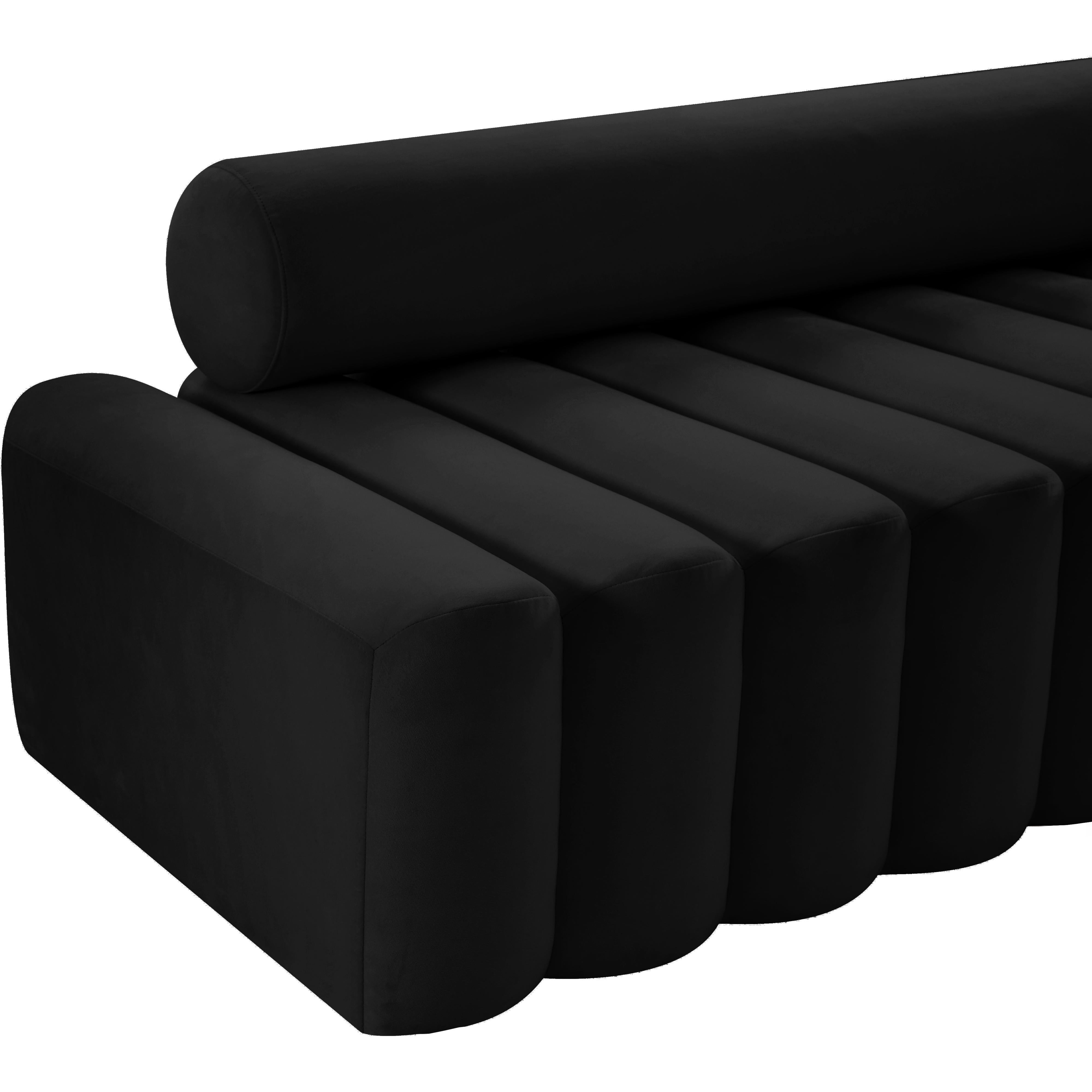 Meridian Melody Black Velvet Chair
