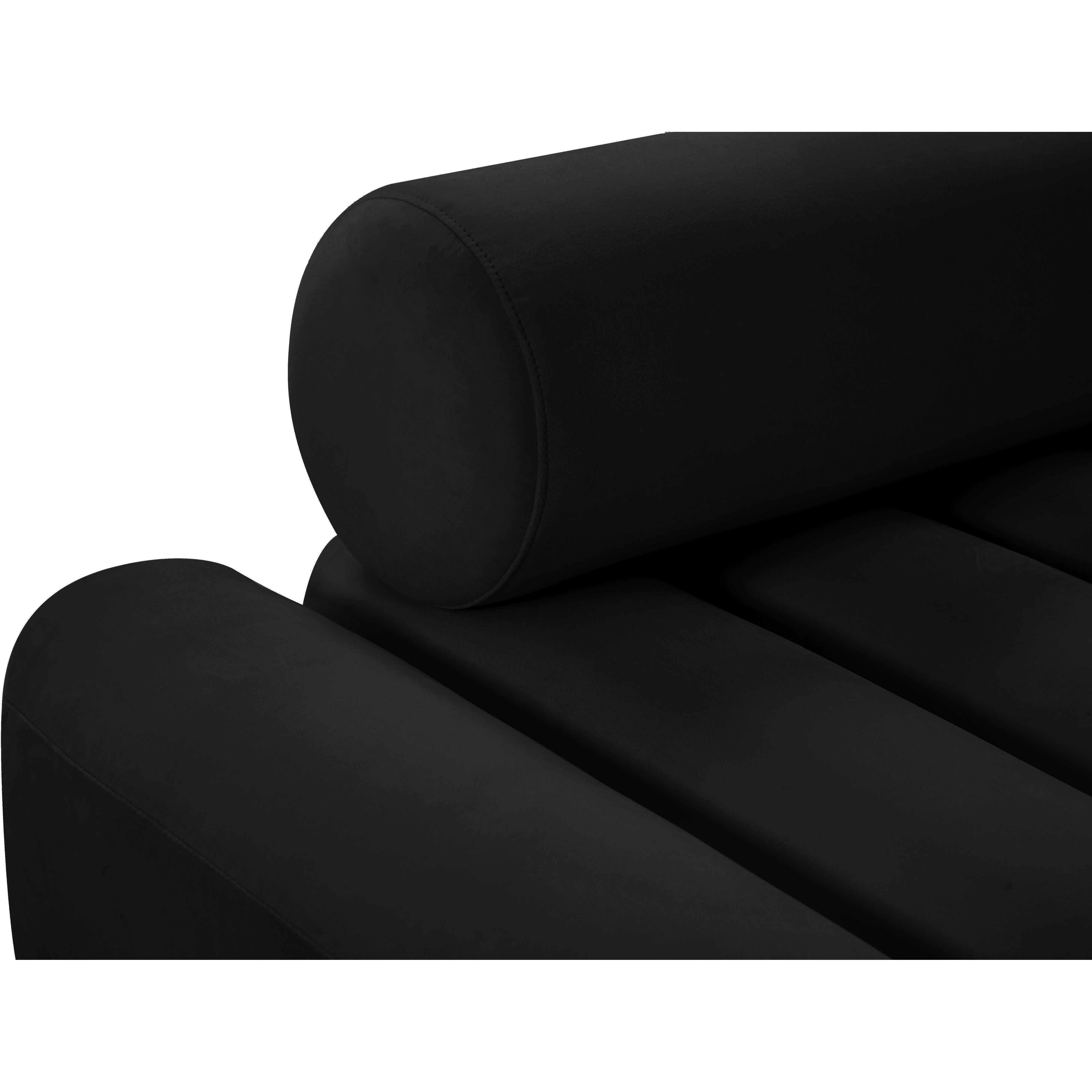 Meridian Melody Black Velvet Chair