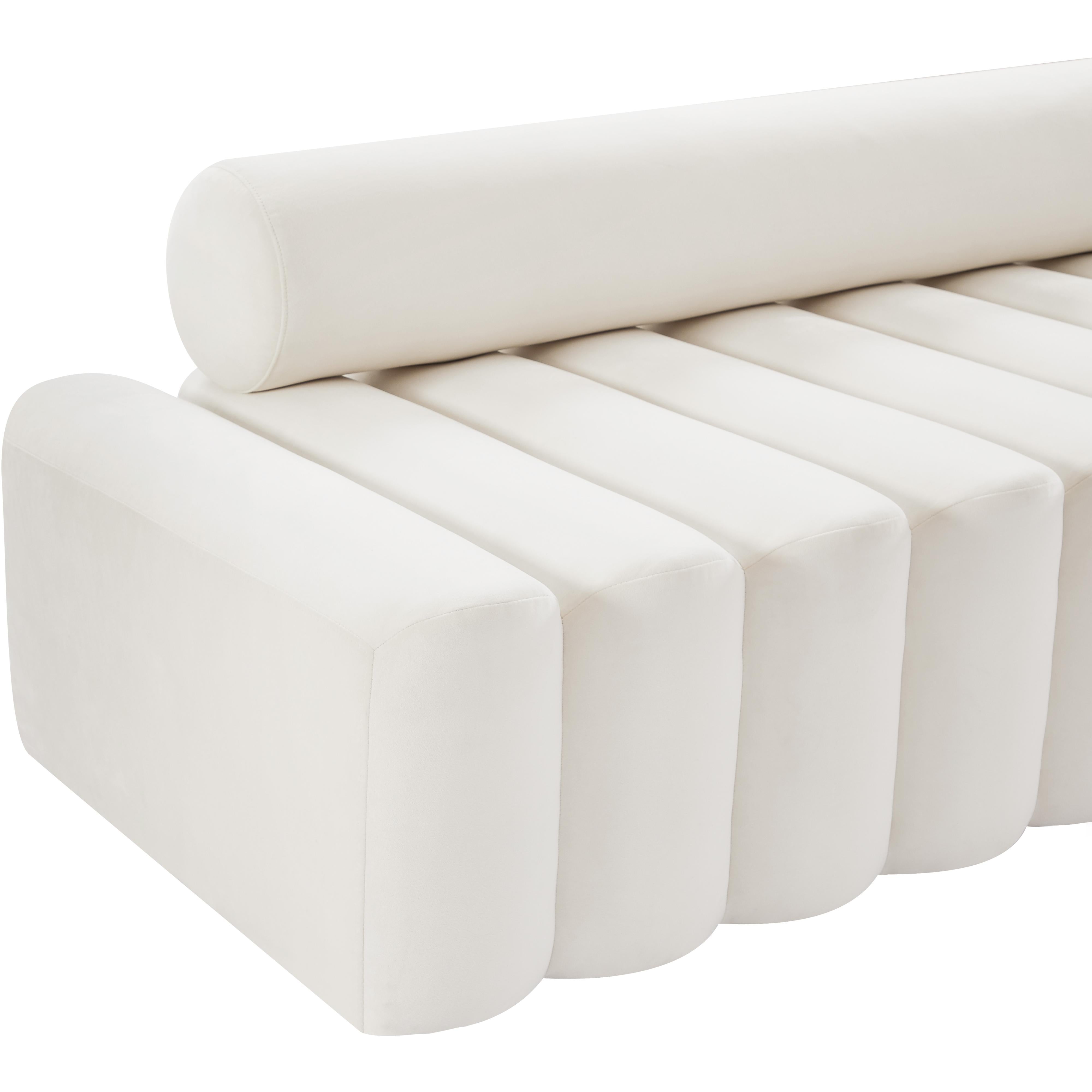 Meridian Melody Cream Velvet Chair
