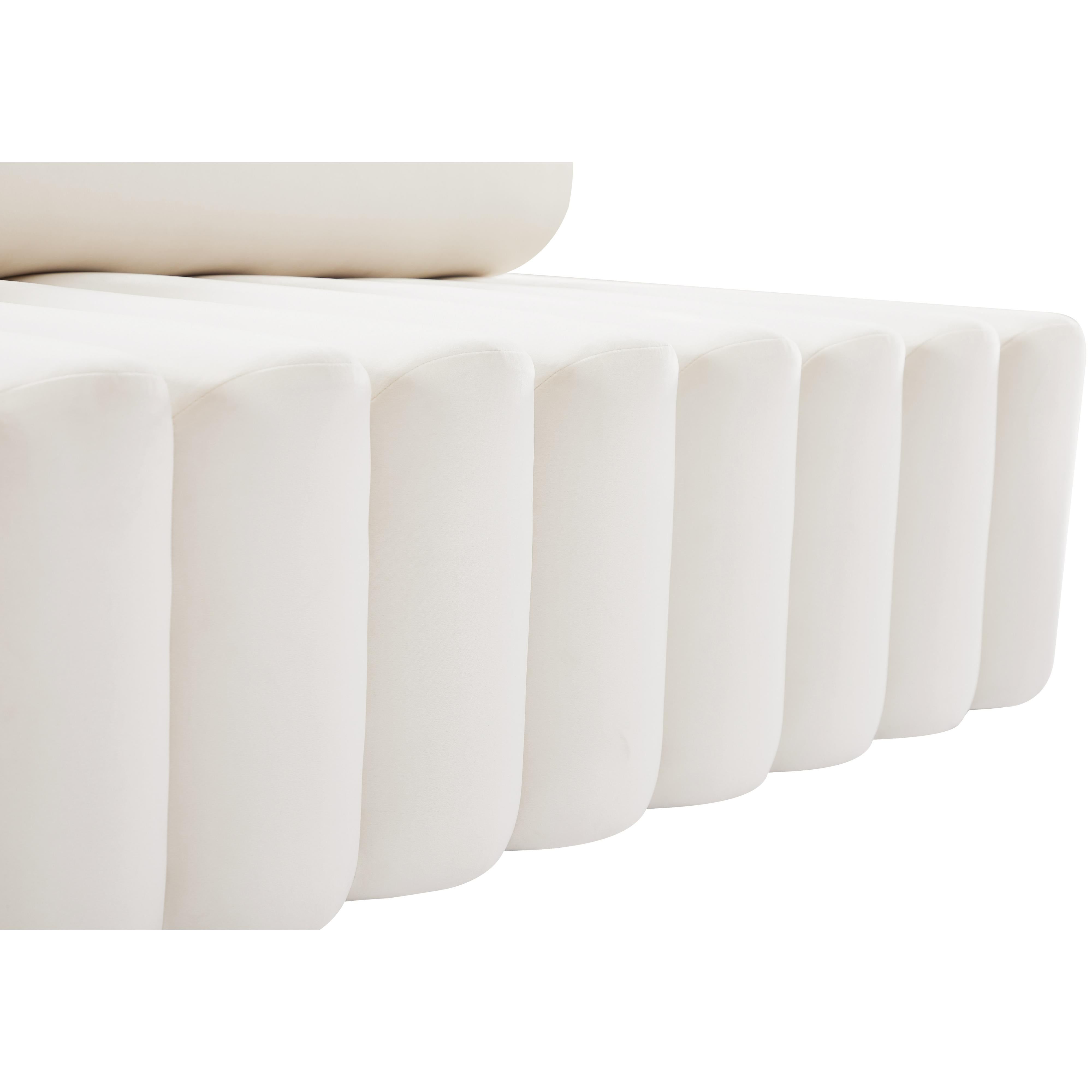 Meridian Melody Cream Velvet Chair