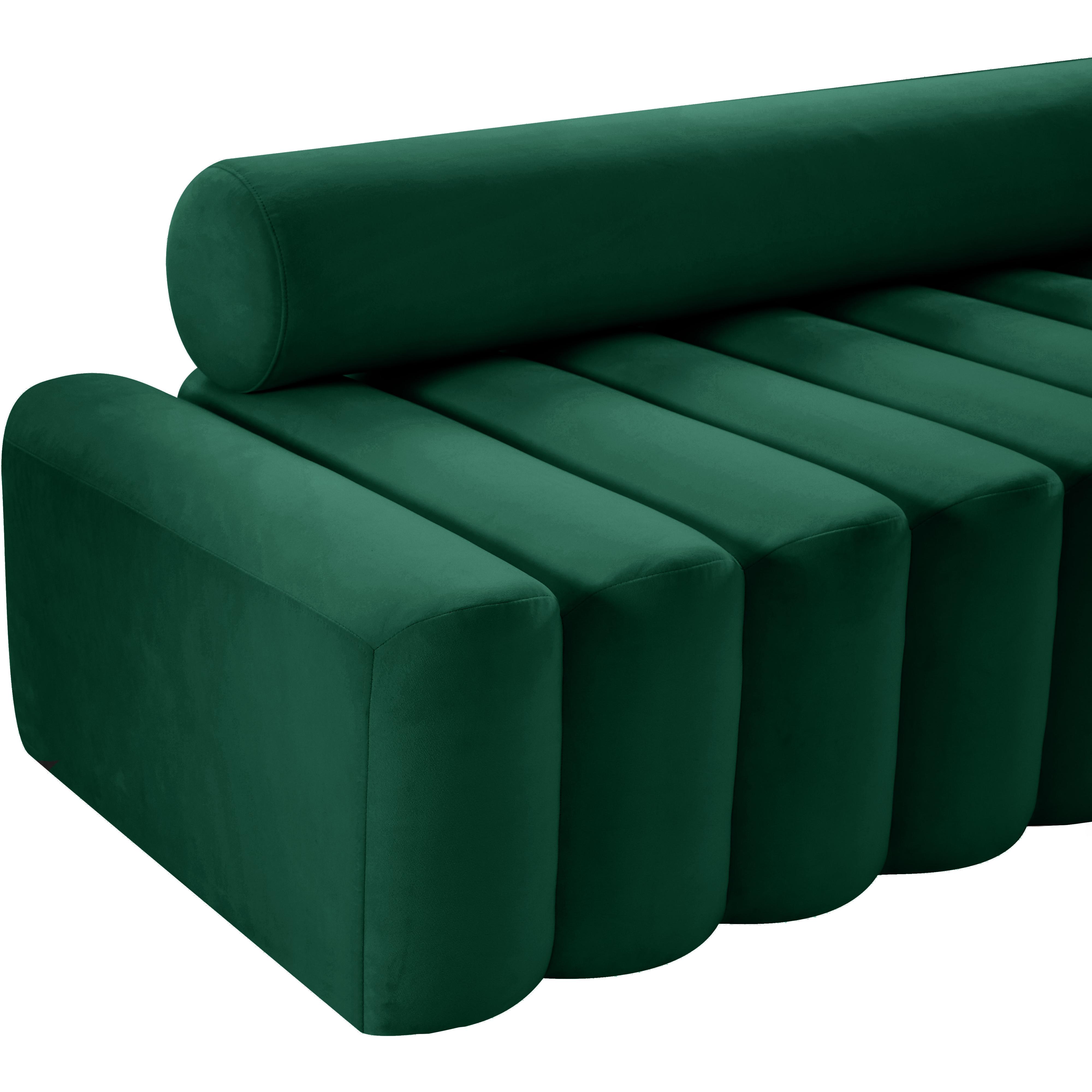 Meridian Melody Green Velvet Chair