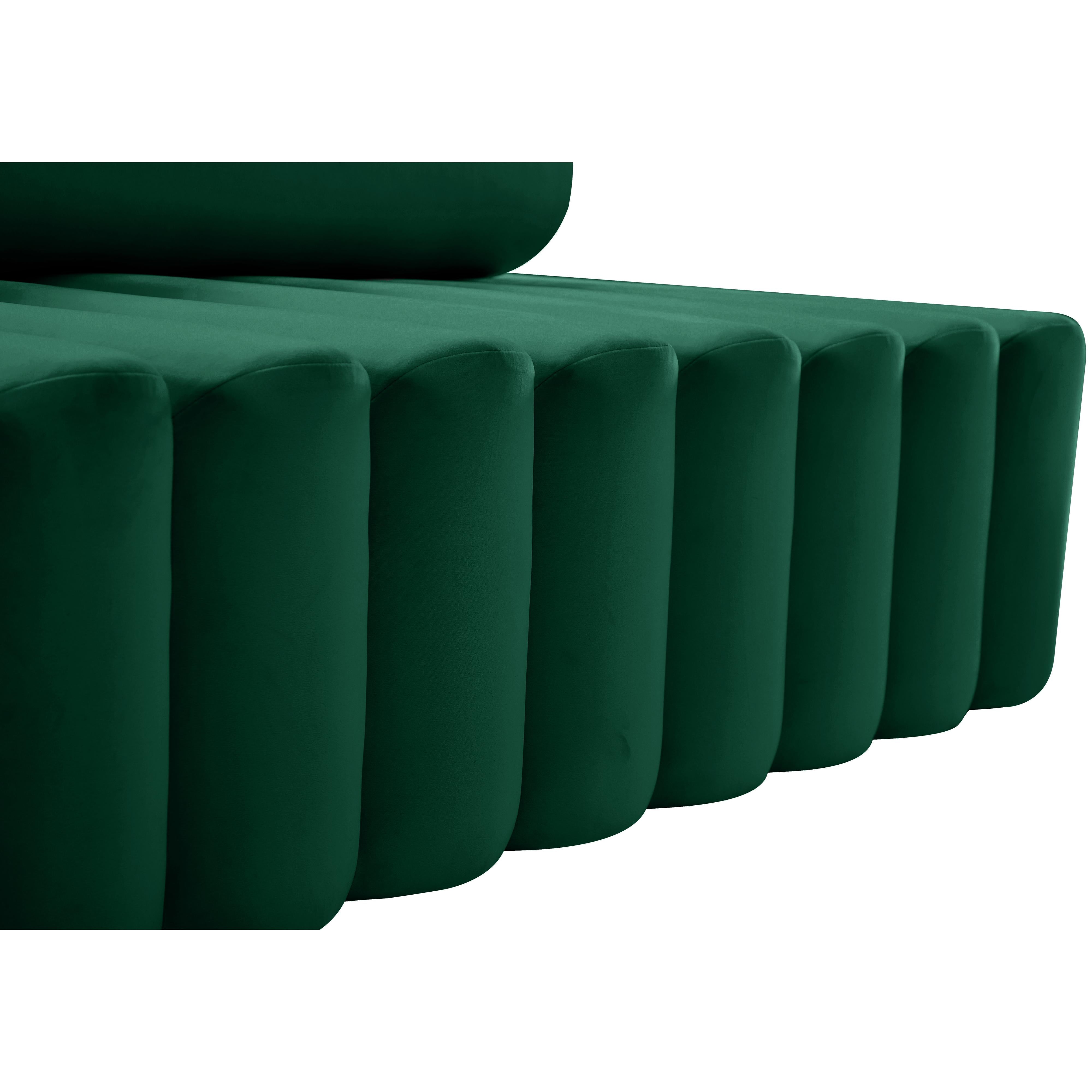 Meridian Melody Green Velvet Chair