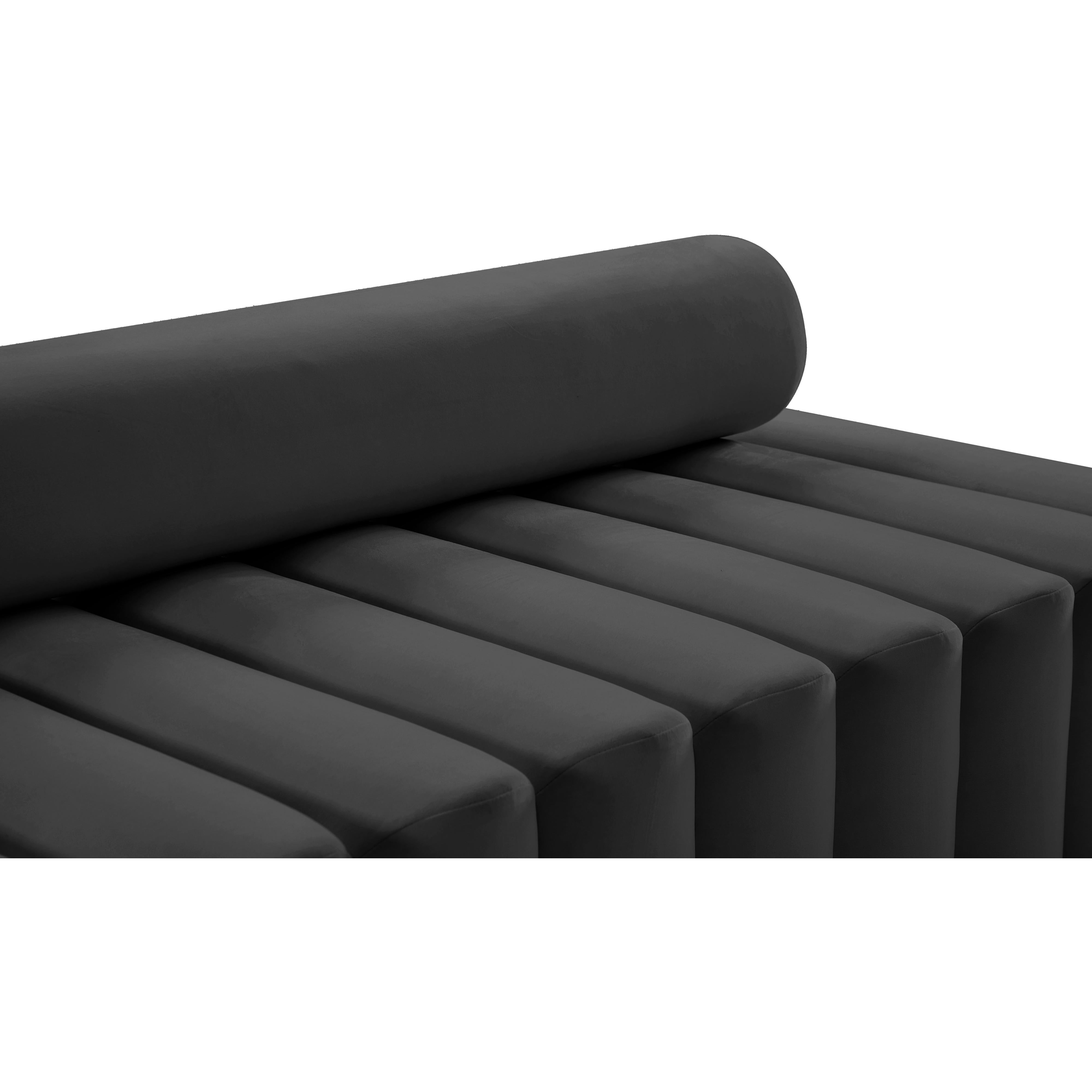 Meridian Melody Grey Velvet Chair