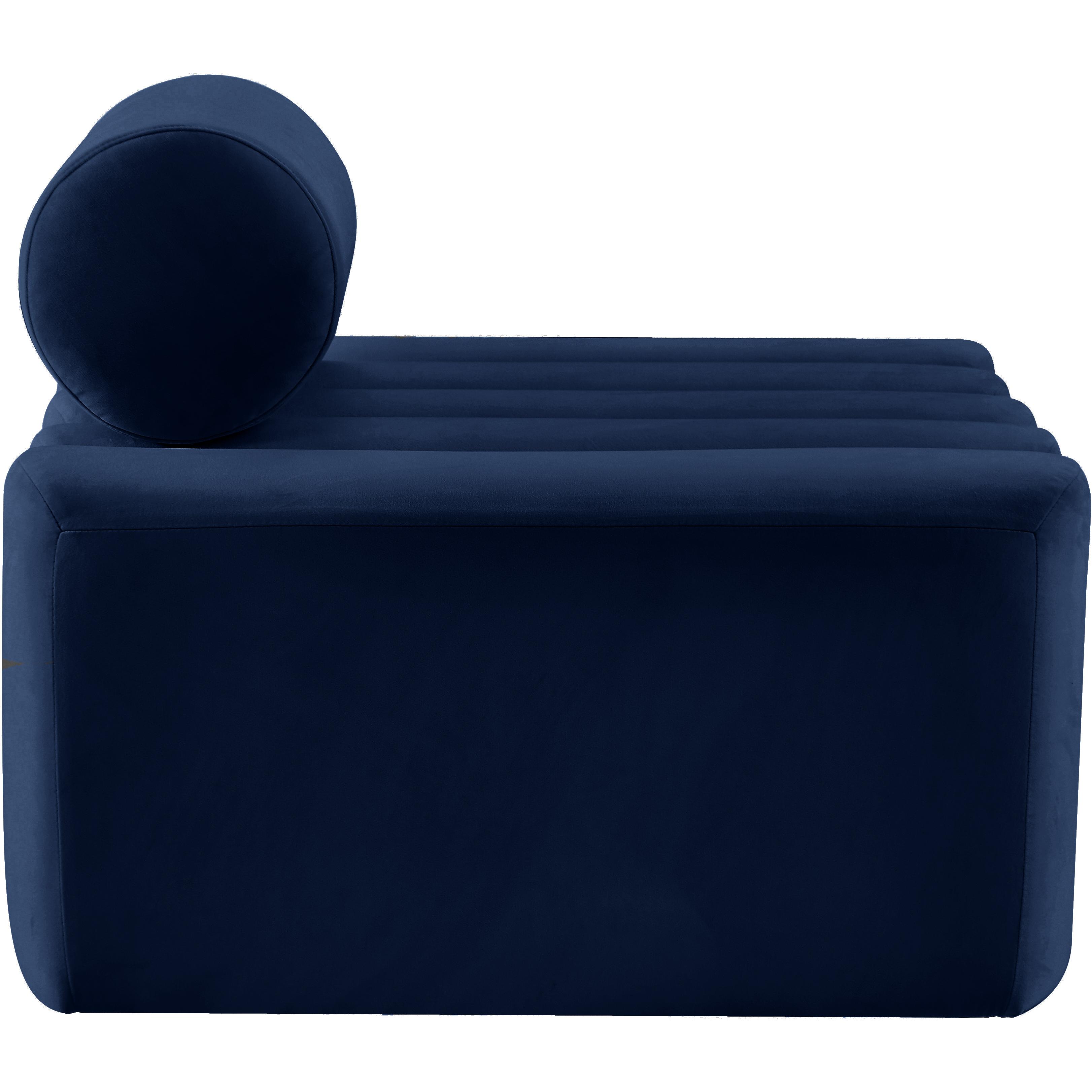 Meridian Melody Navy Velvet Chair