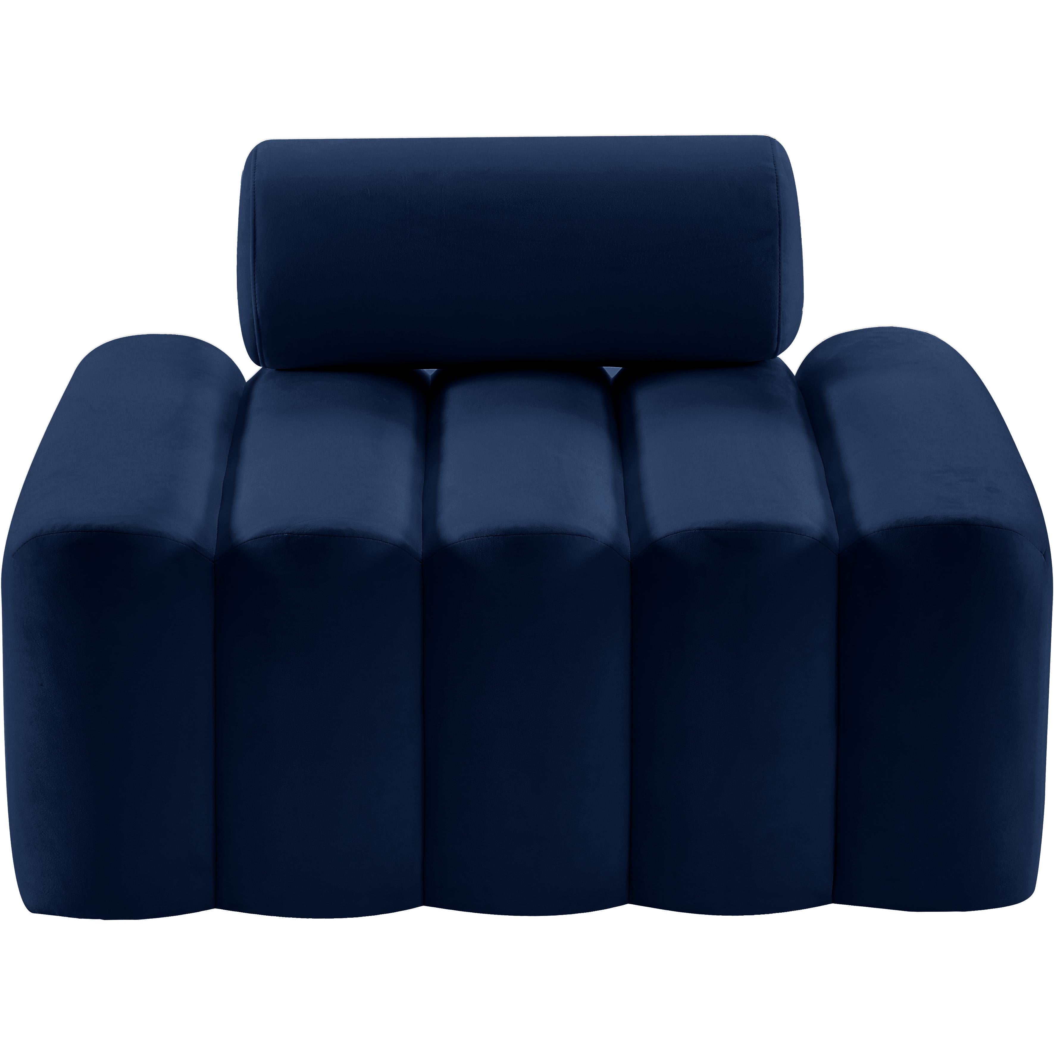 Meridian Melody Navy Velvet Chair