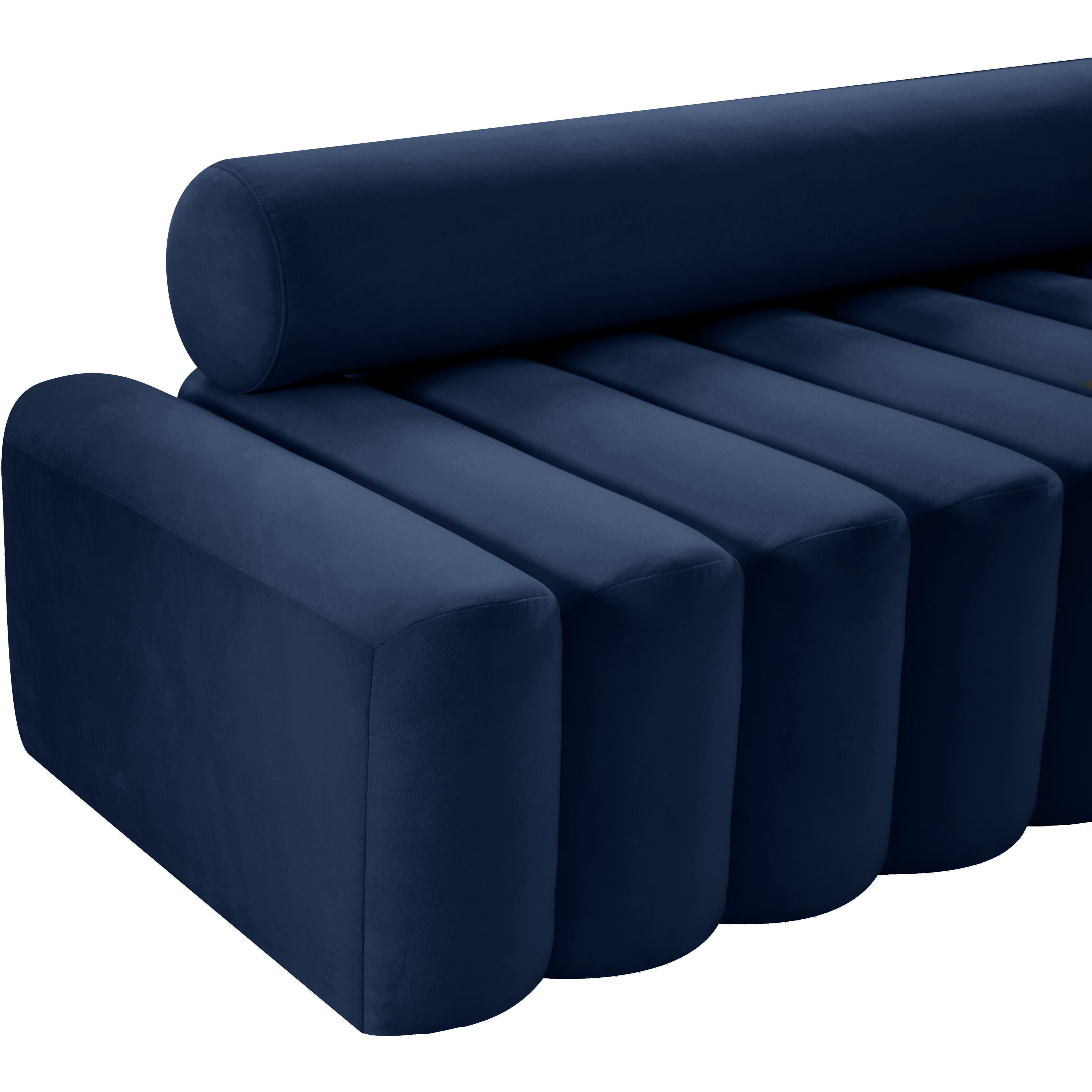 Meridian Melody Navy Velvet Chair