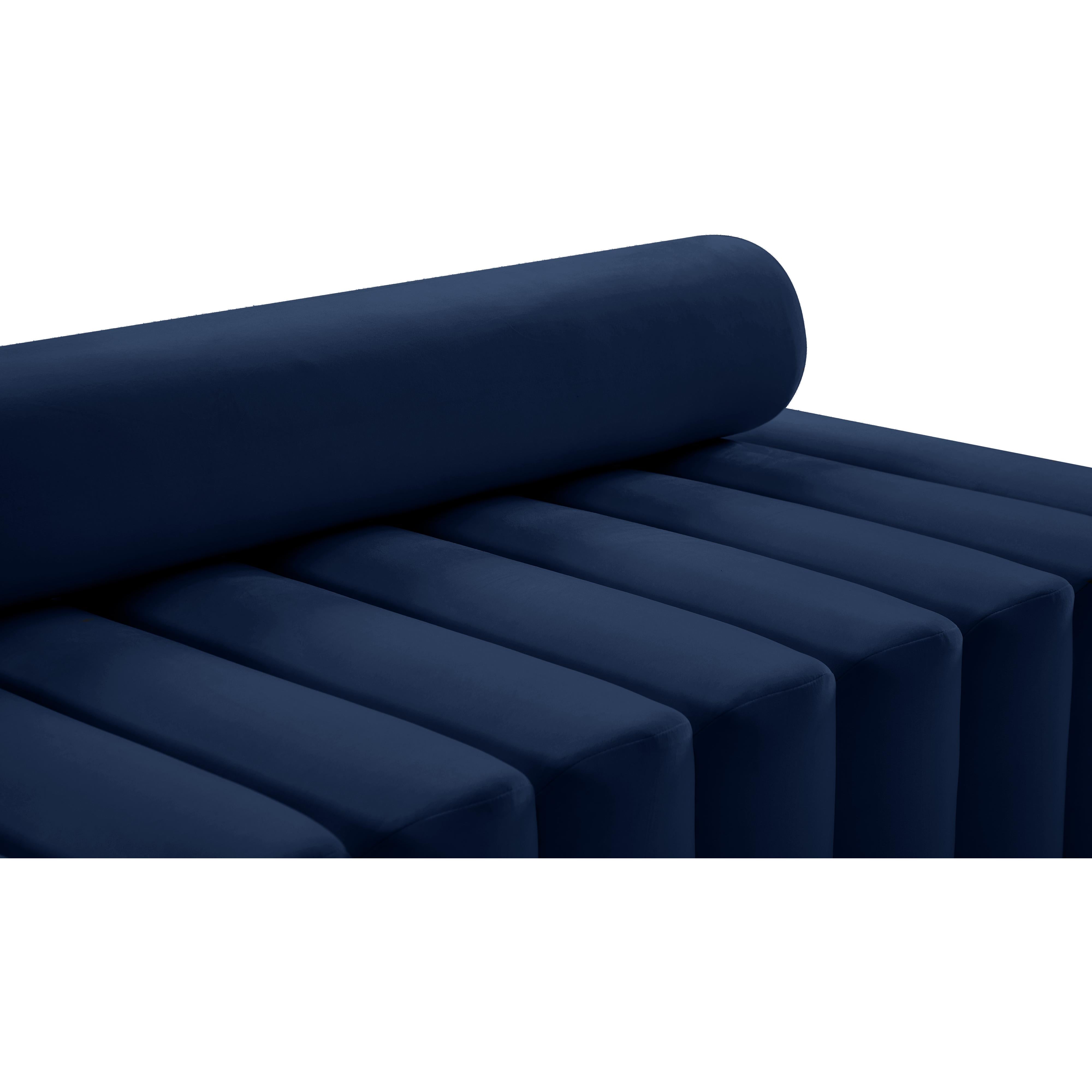 Meridian Melody Navy Velvet Chair