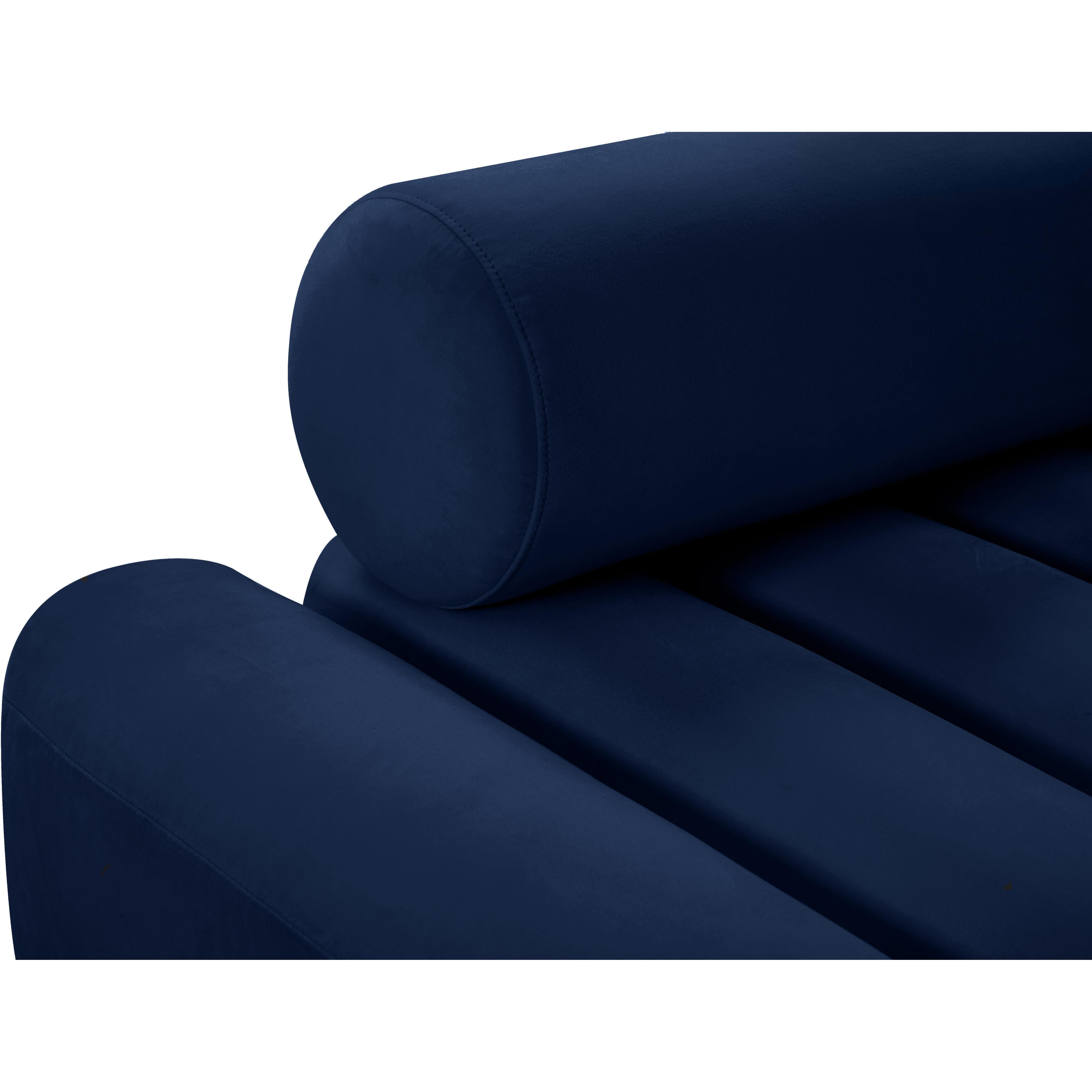 Meridian Melody Navy Velvet Chair