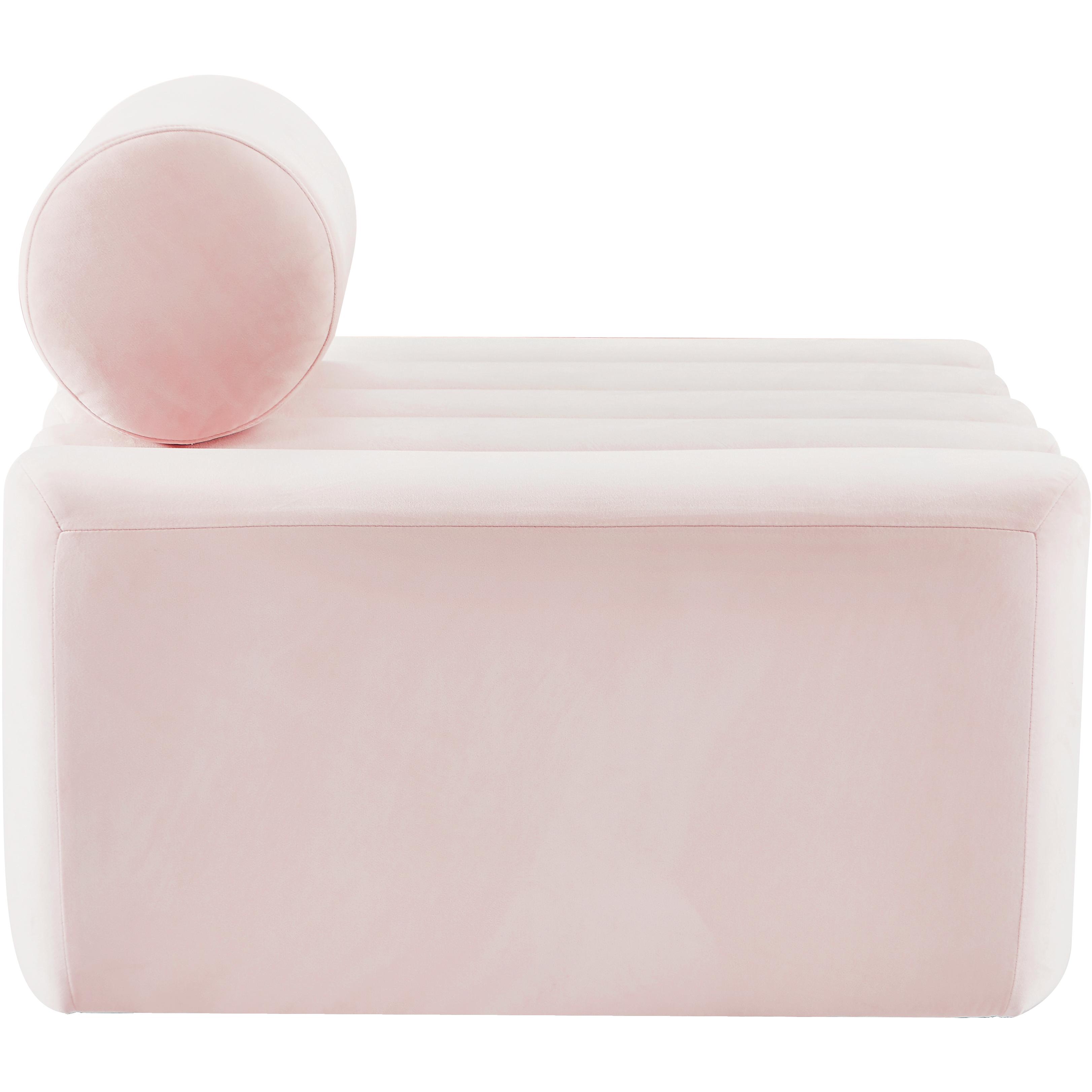 Meridian Melody Pink Velvet Chair