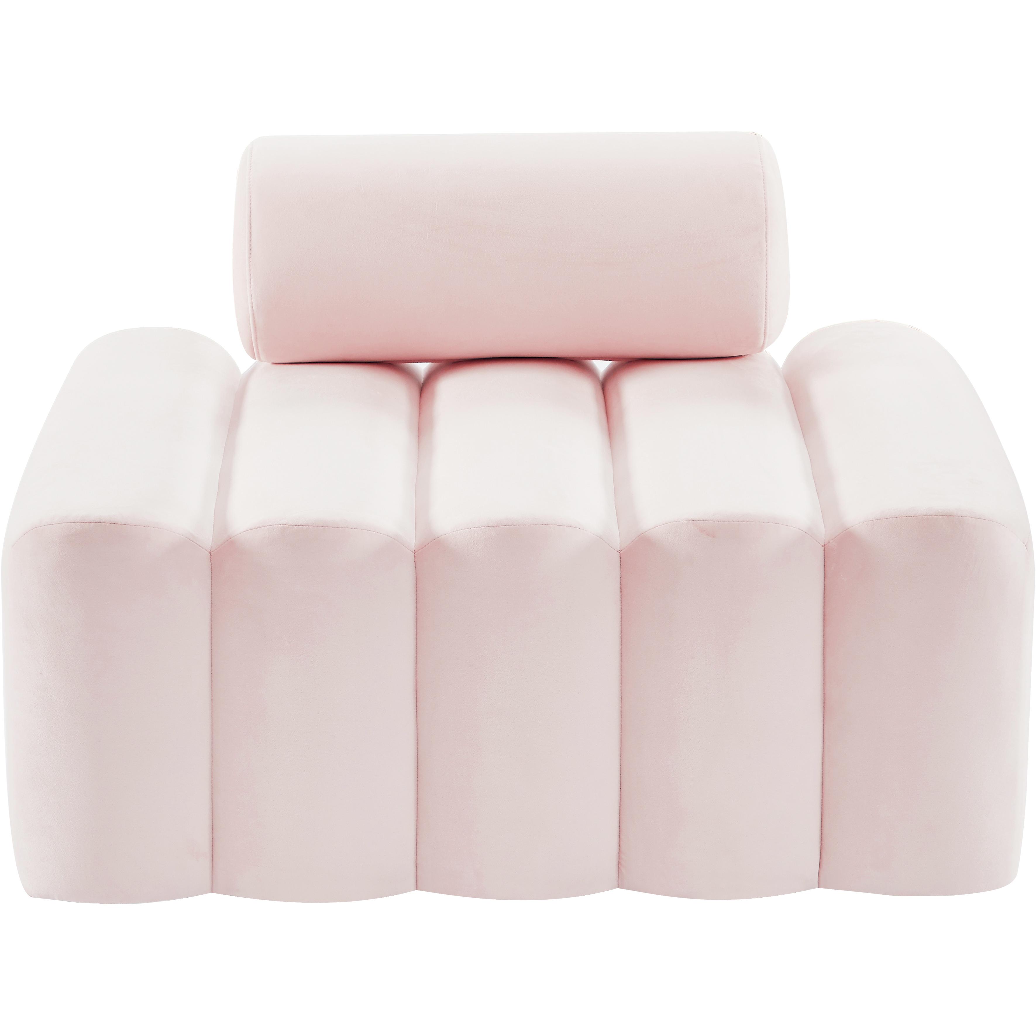Meridian Melody Pink Velvet Chair
