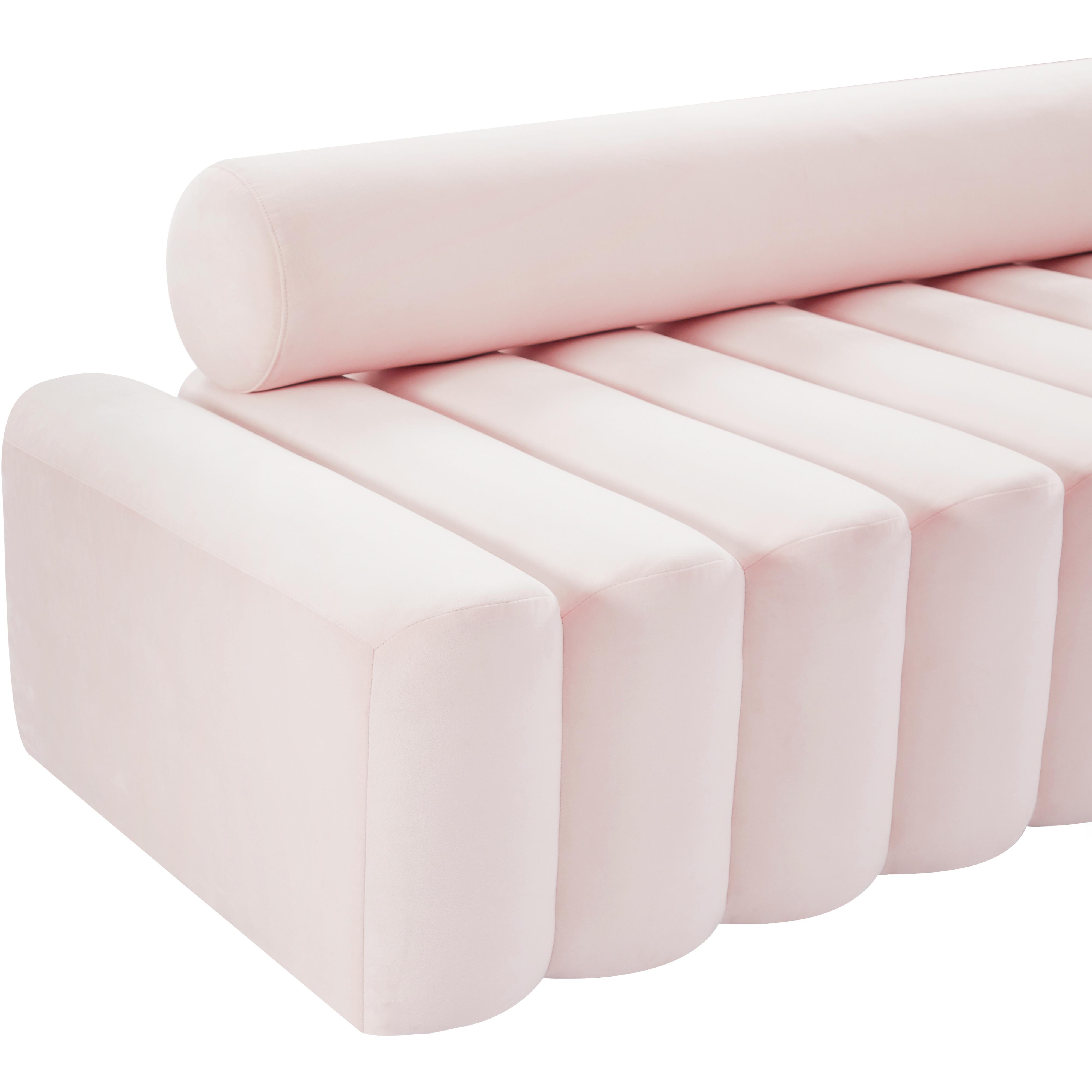 Meridian Melody Pink Velvet Chair