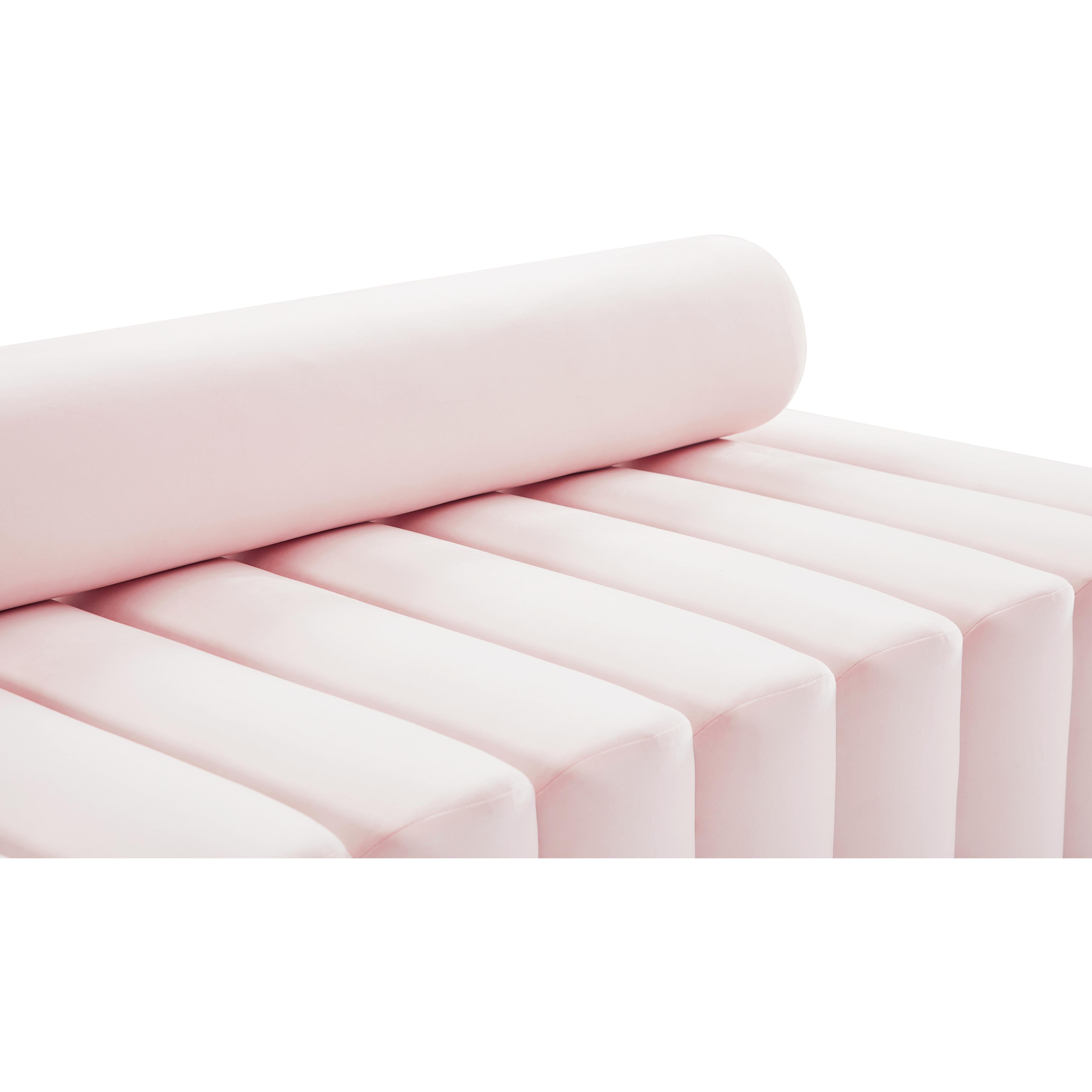 Meridian Melody Pink Velvet Chair