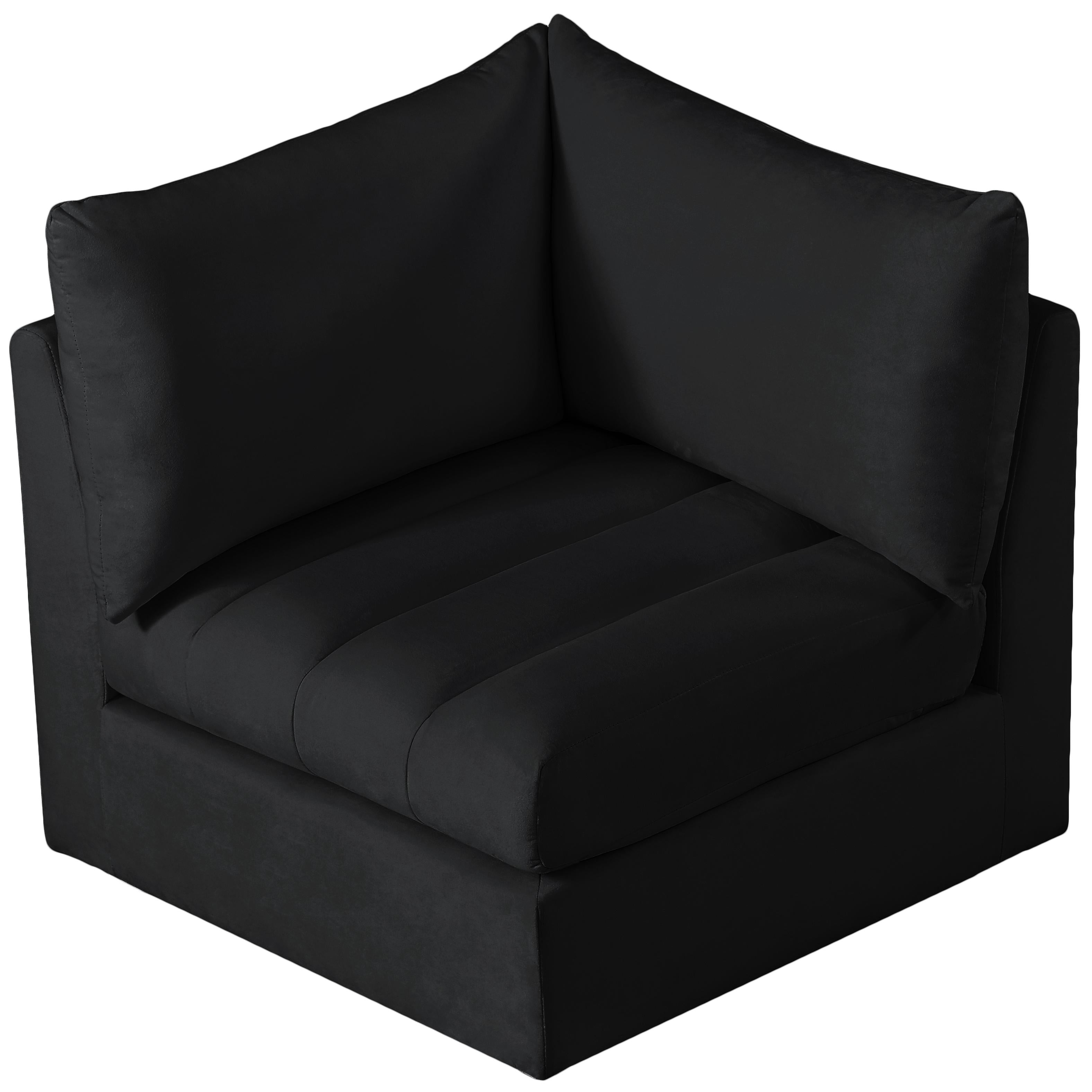 Meridian Jacob Black Velvet Corner