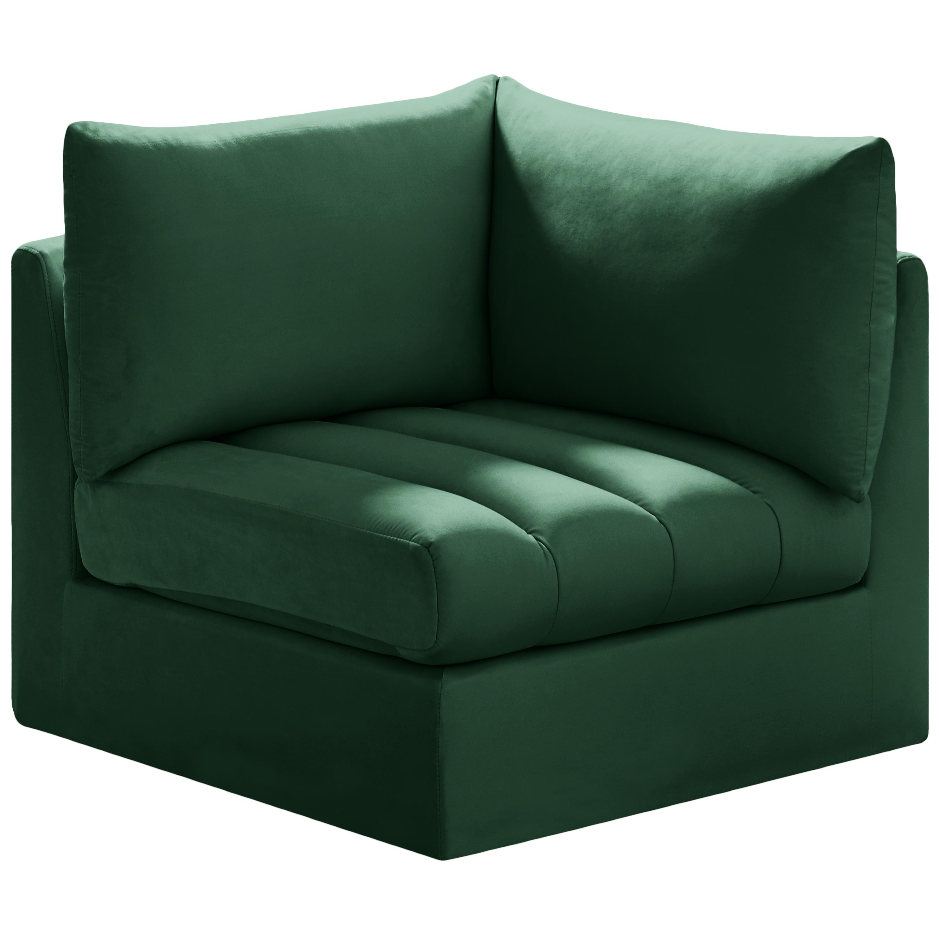 Meridian Jacob Green Velvet Corner