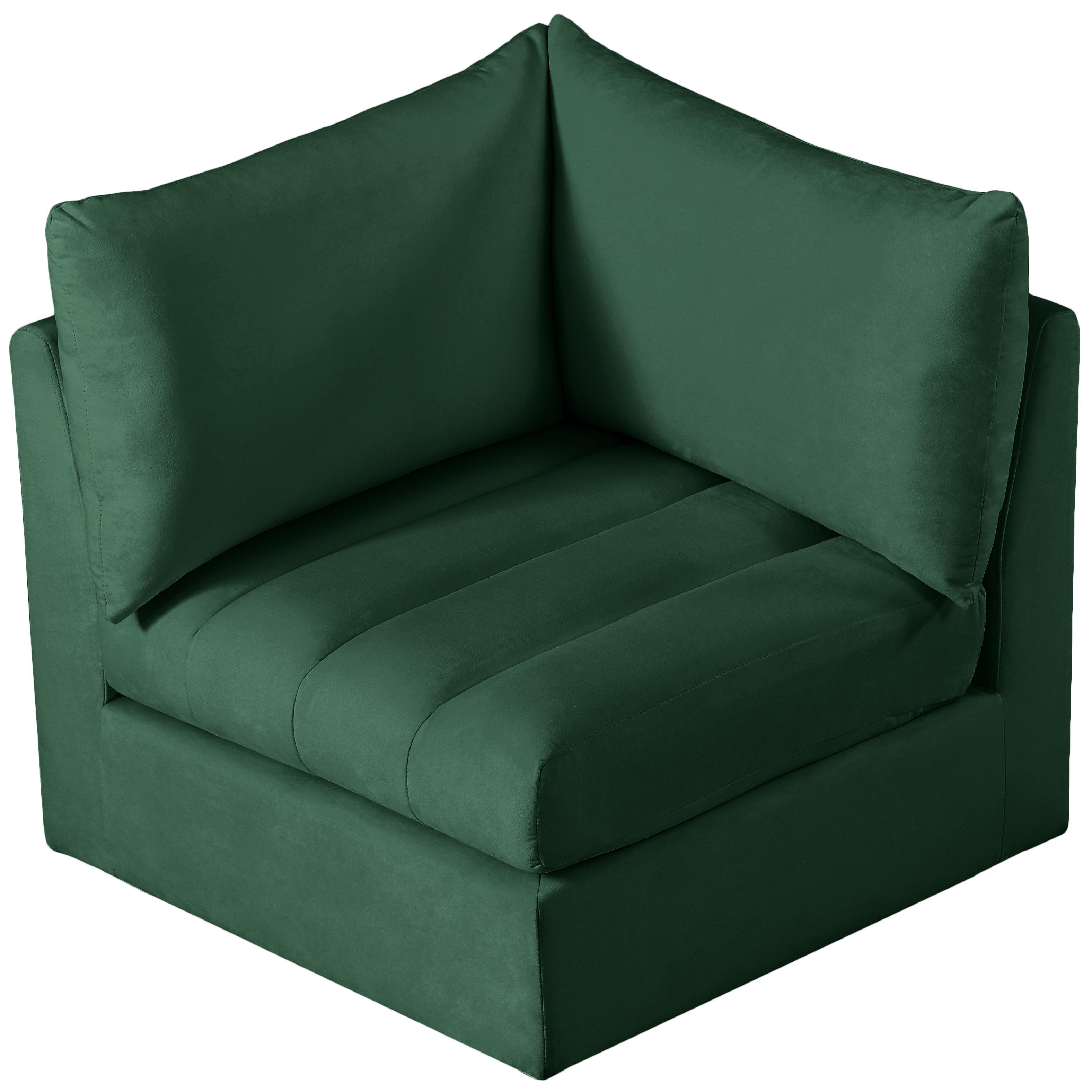 Meridian Jacob Green Velvet Corner