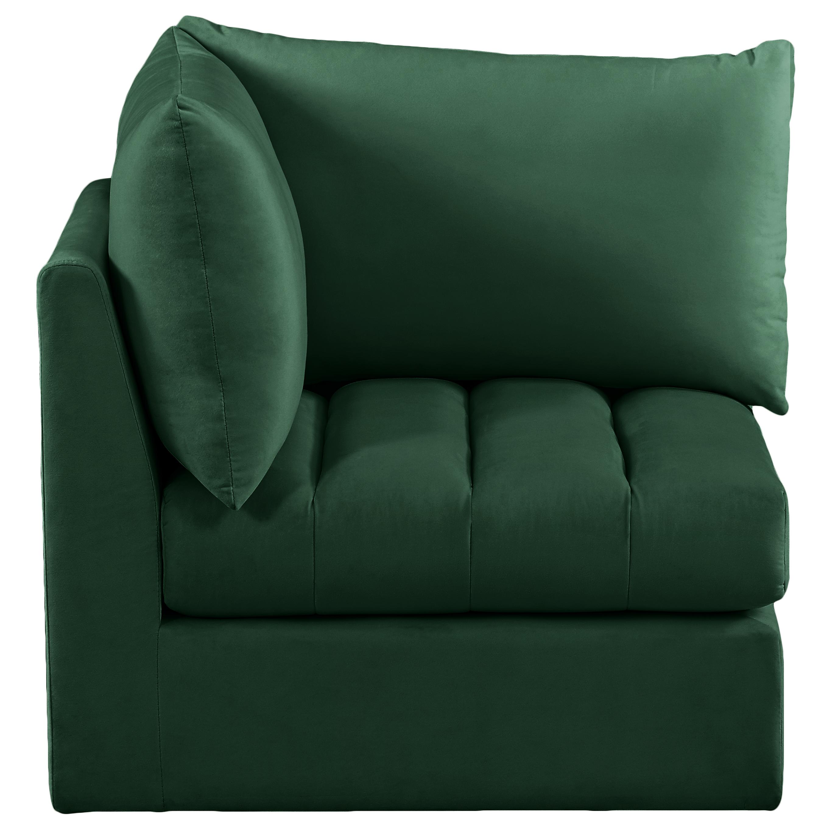 Meridian Jacob Green Velvet Corner
