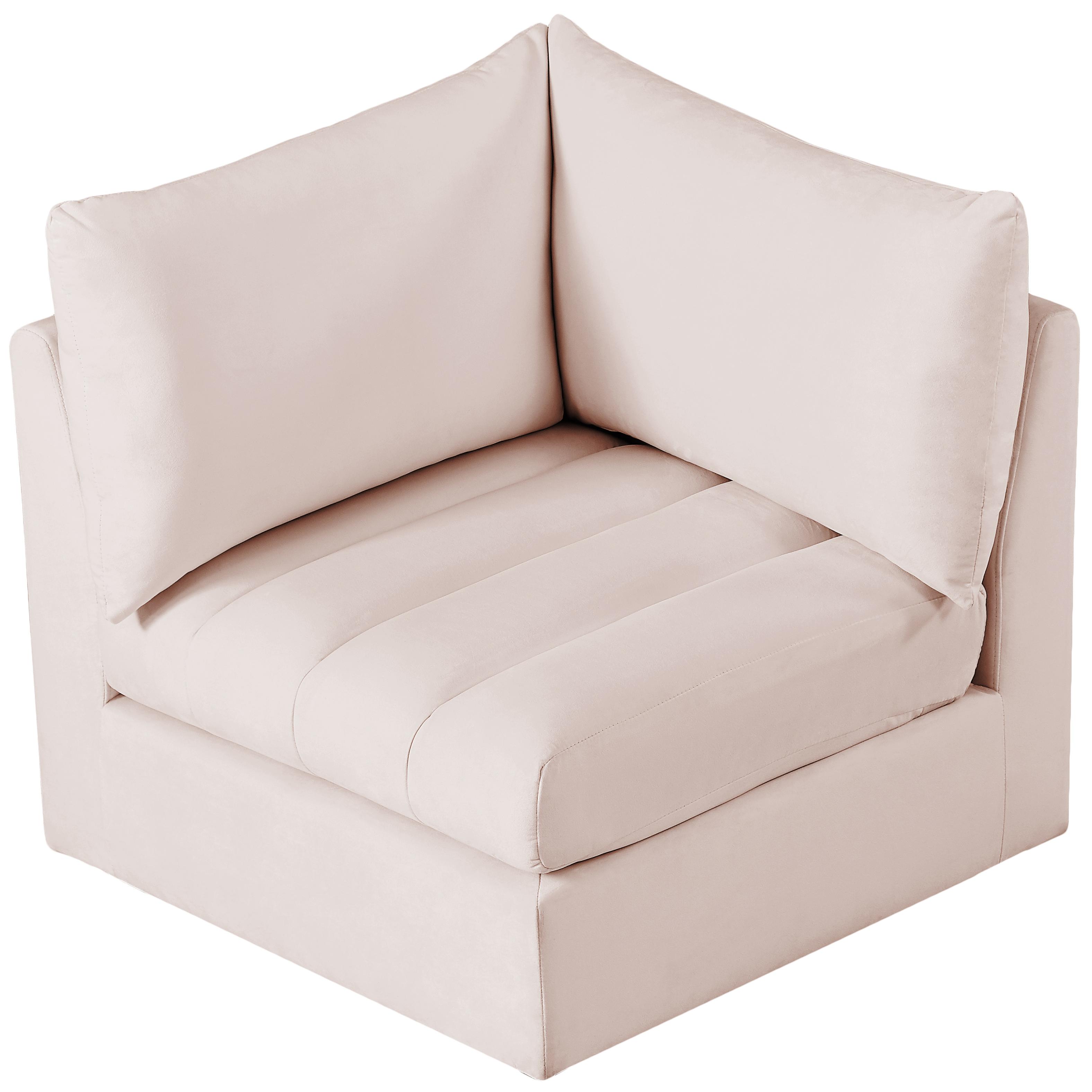 Meridian Jacob Pink Velvet Corner