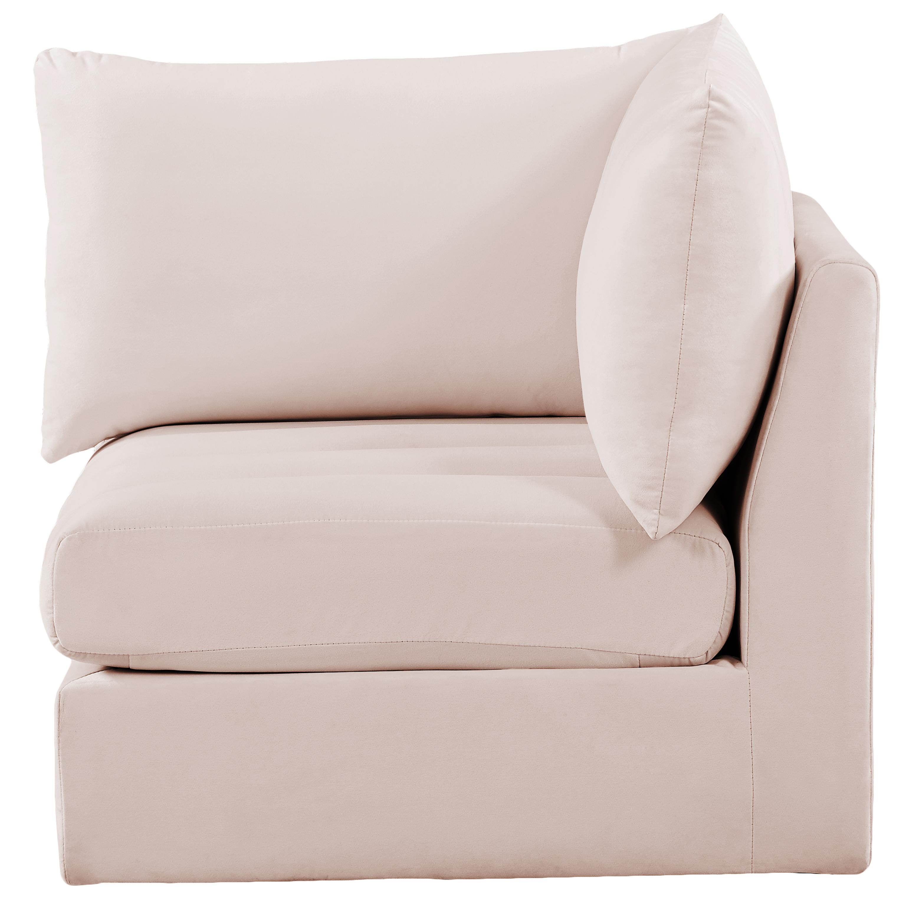 Meridian Jacob Pink Velvet Corner