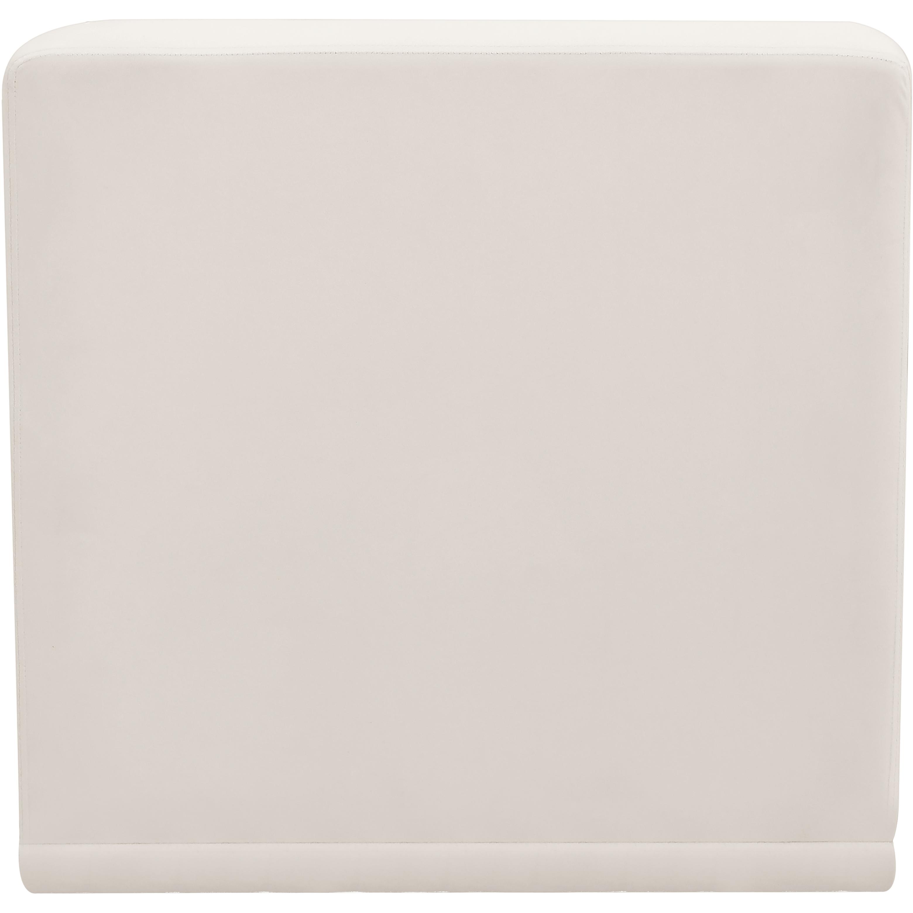 Meridian Relax Cream Velvet Armless Chair