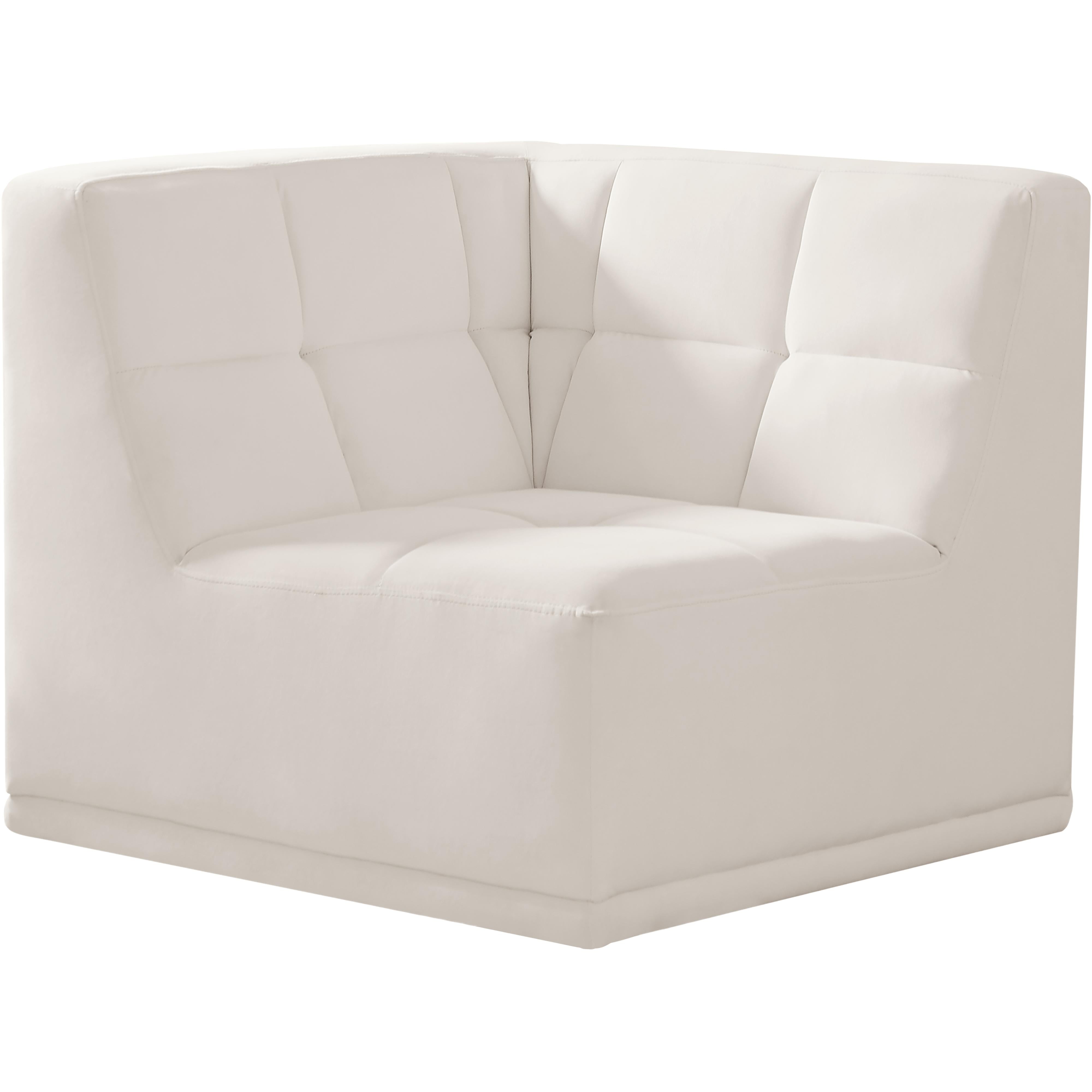 Meridian Relax Cream Velvet Corner Chair