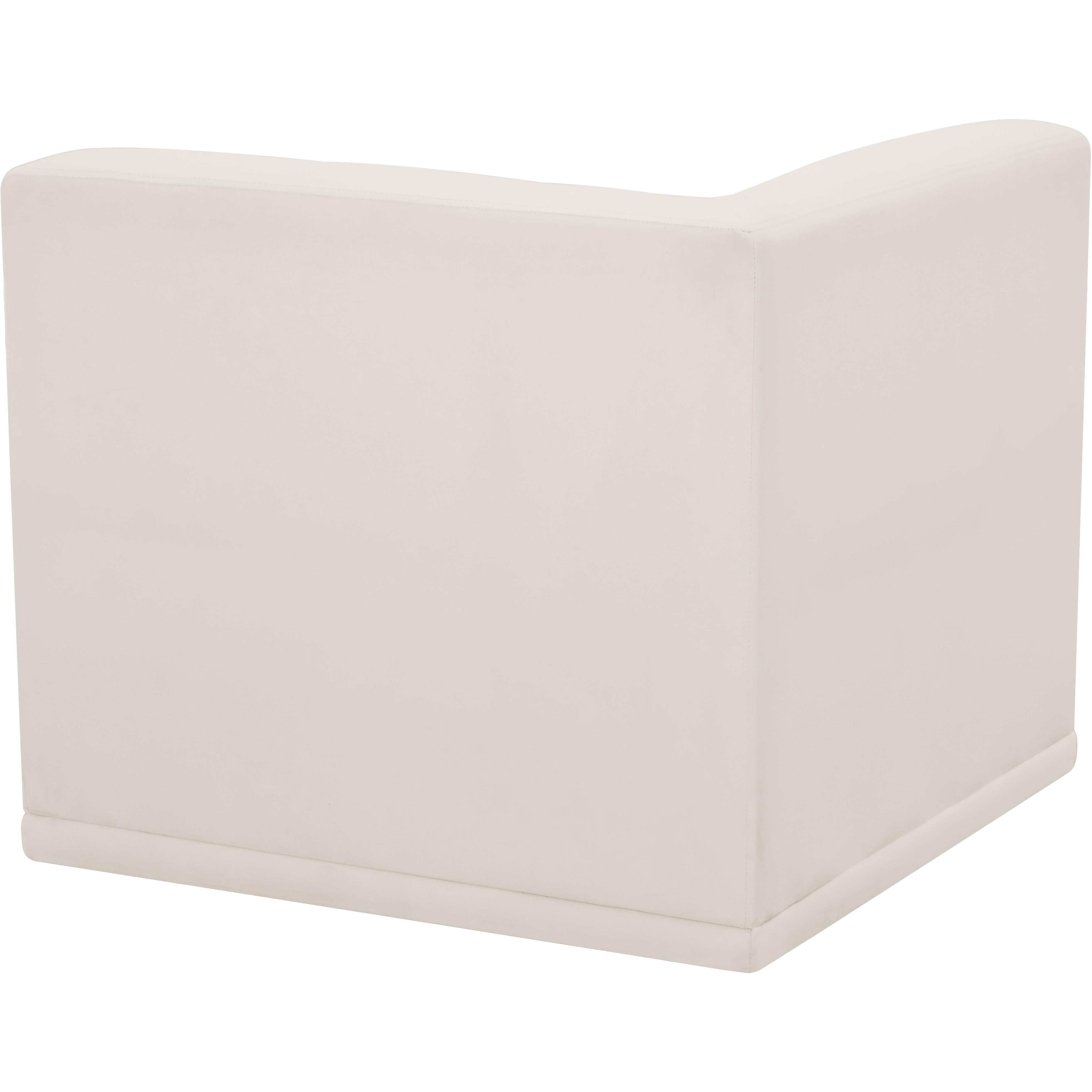 Meridian Relax Cream Velvet Corner Chair