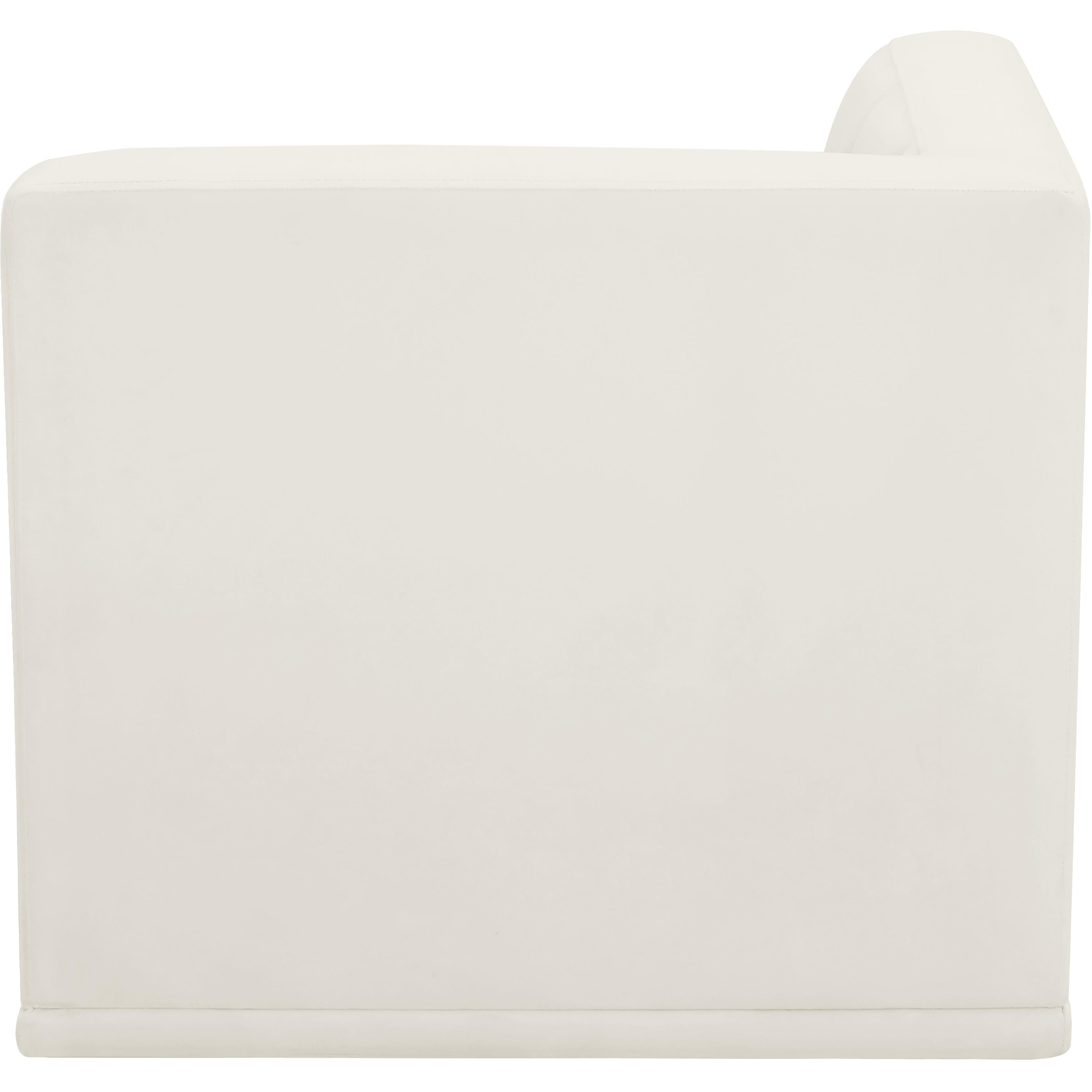 Meridian Relax Cream Velvet Corner Chair