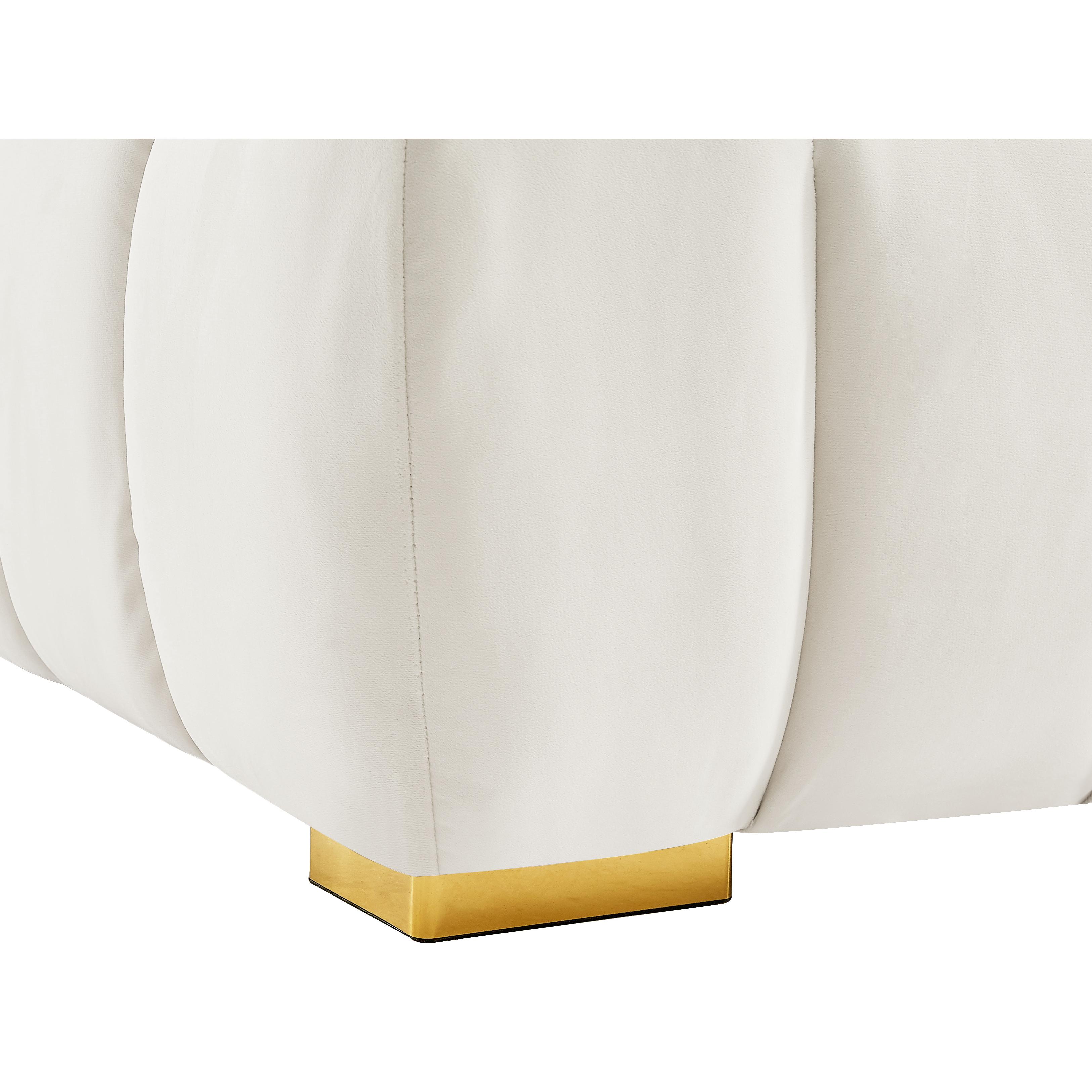 Meridian Gwen Cream Velvet Chair