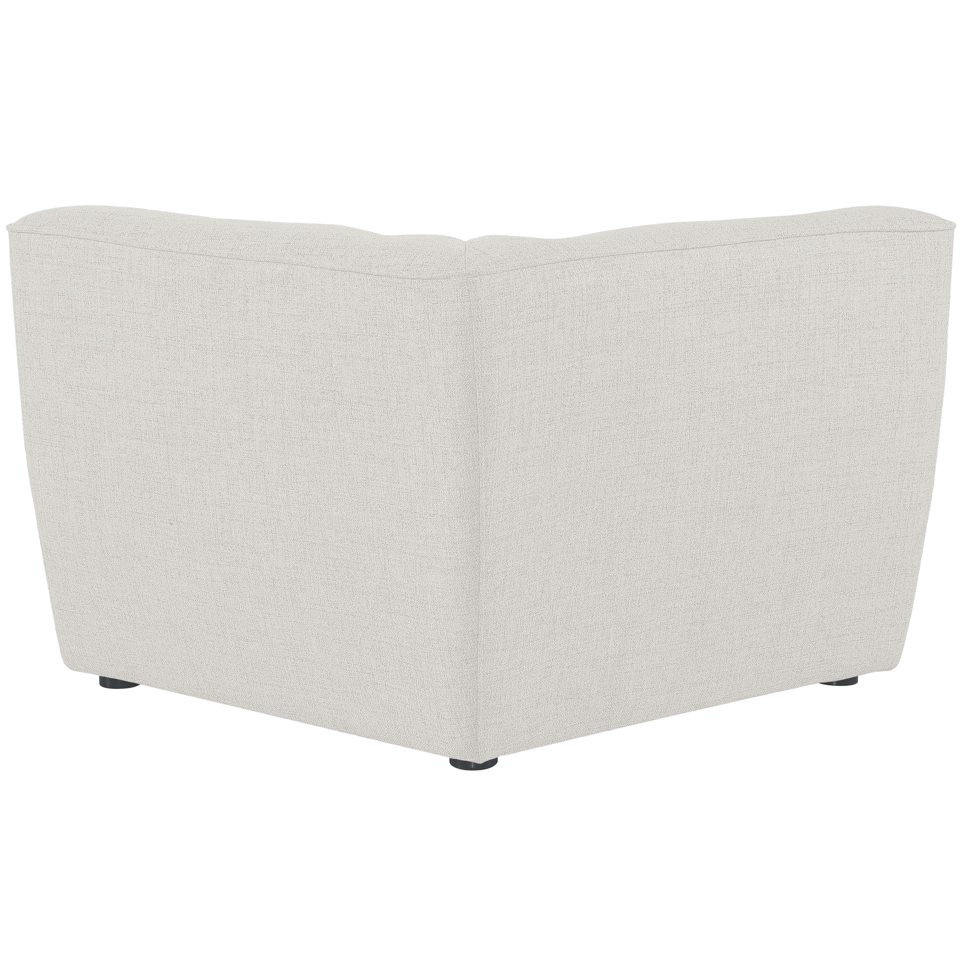 Meridian Miramar Cream Durable Linen Textured Corner