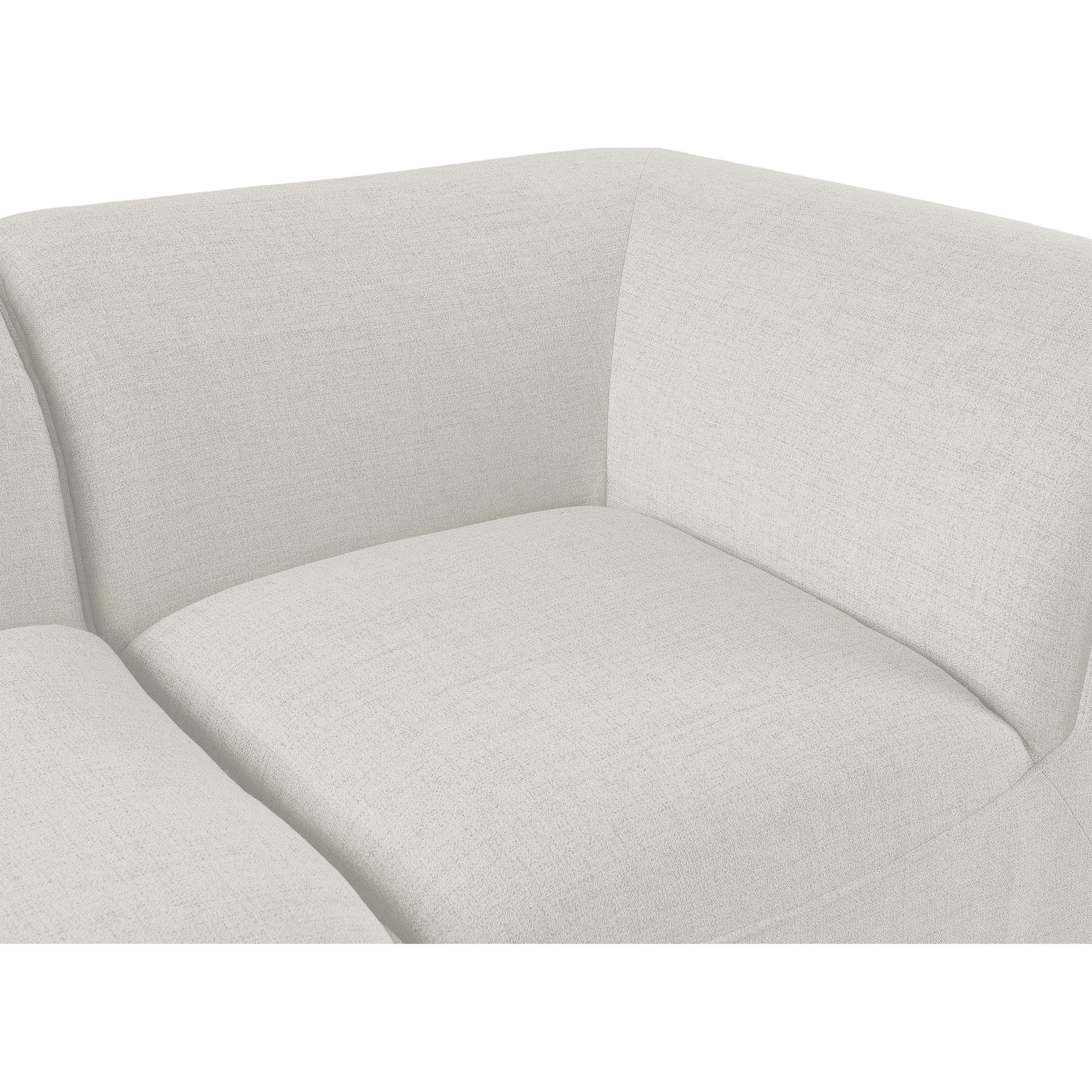 Meridian Miramar Cream Durable Linen Textured Corner