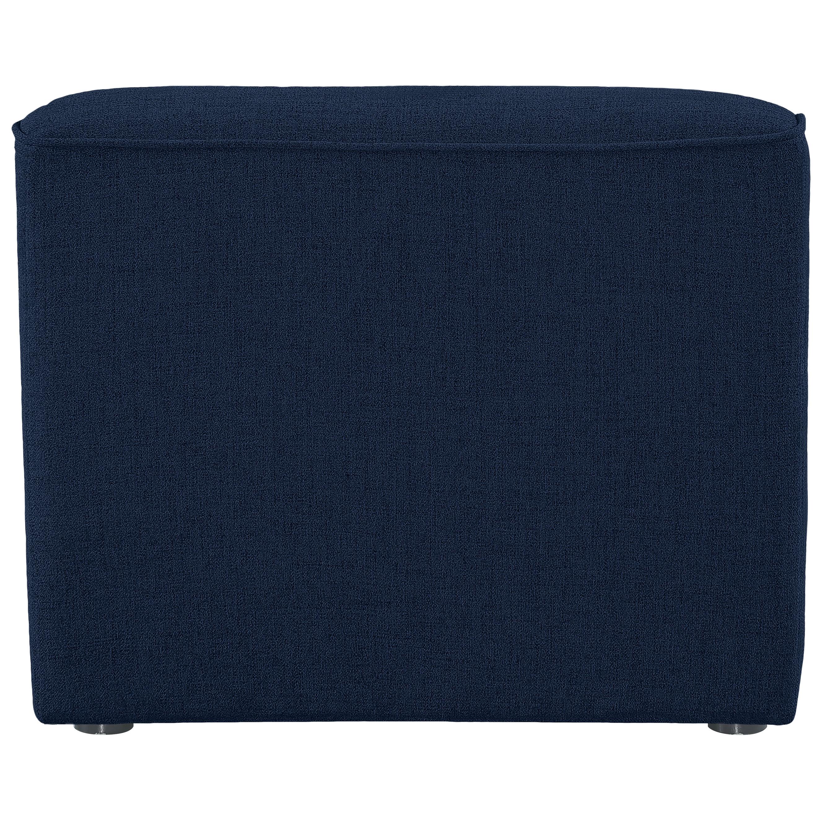 Meridian Miramar Navy Durable Linen Textured Armless