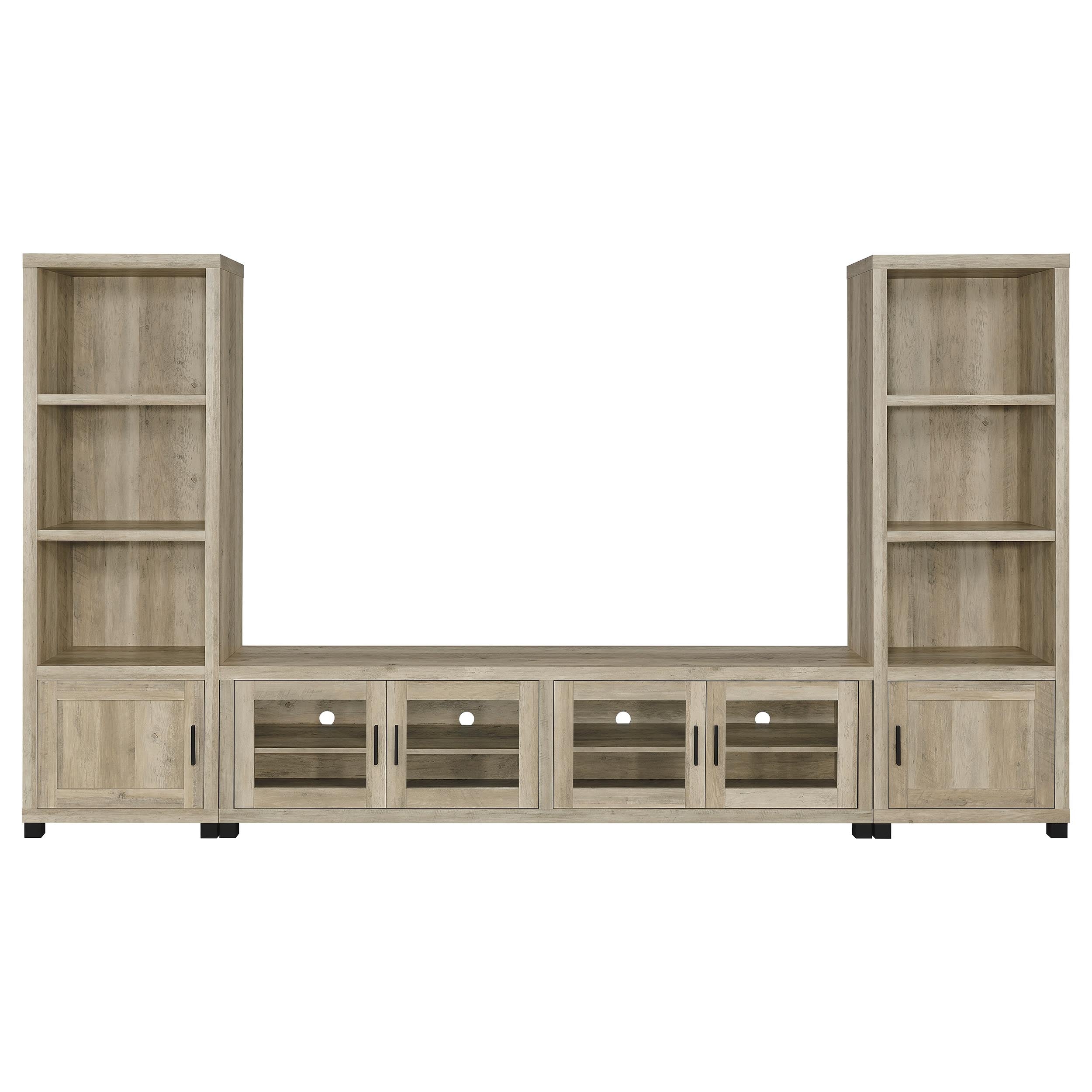 Sachin  79-inch TV Entertainment Center Antique Pine