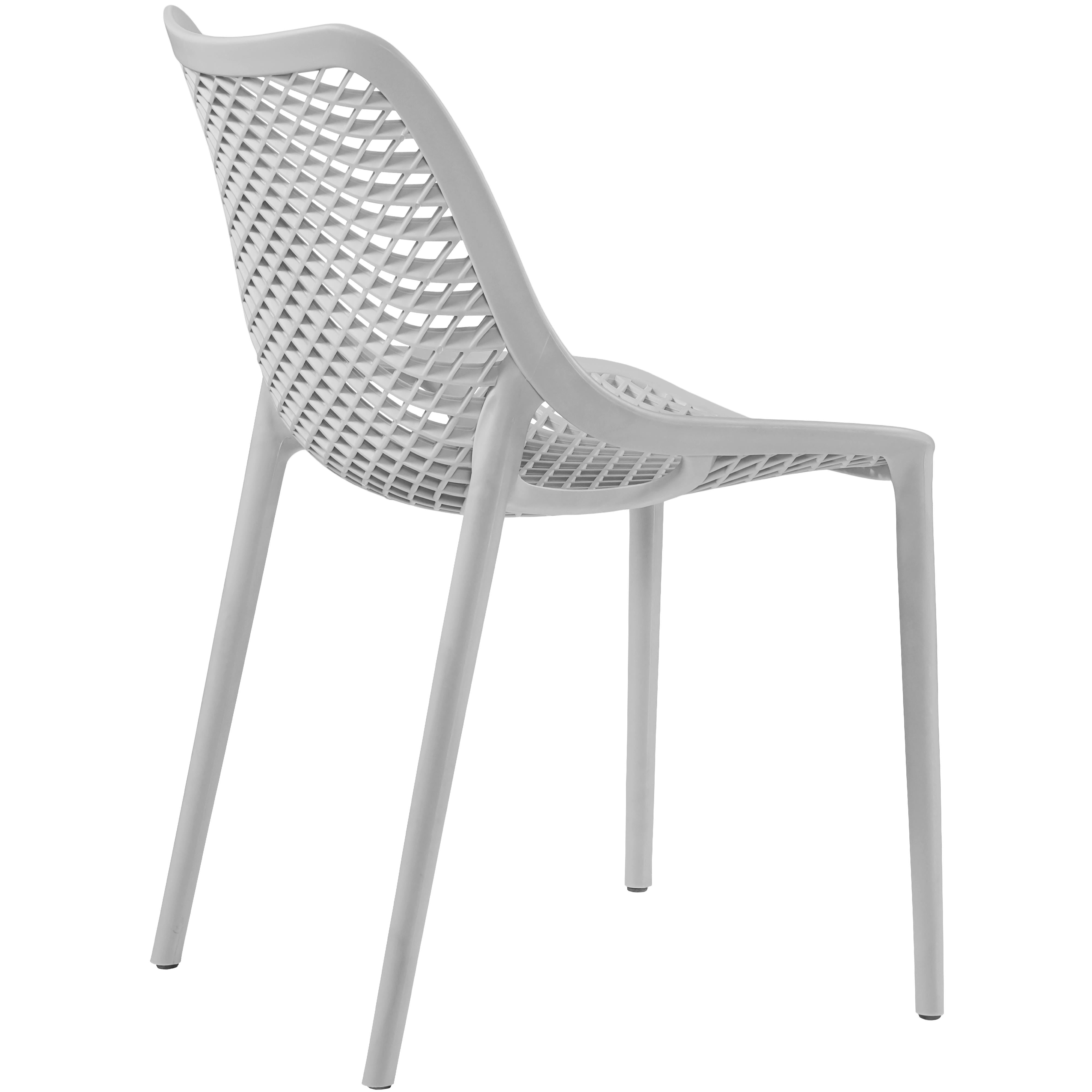 Meridian Mykonos Grey Outdoor Patio Dining Chair