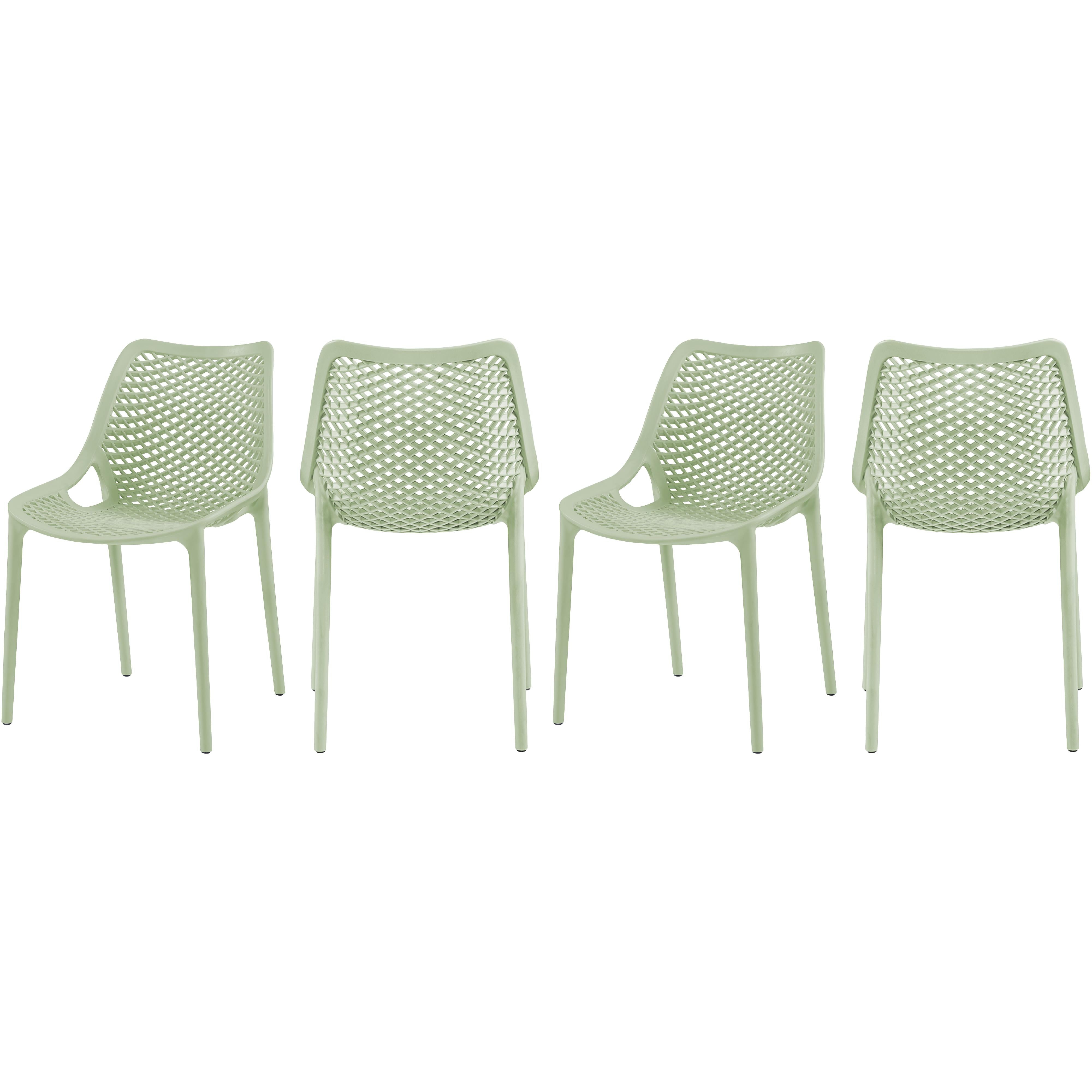 Meridian Mykonos Mint Outdoor Patio Dining Chair