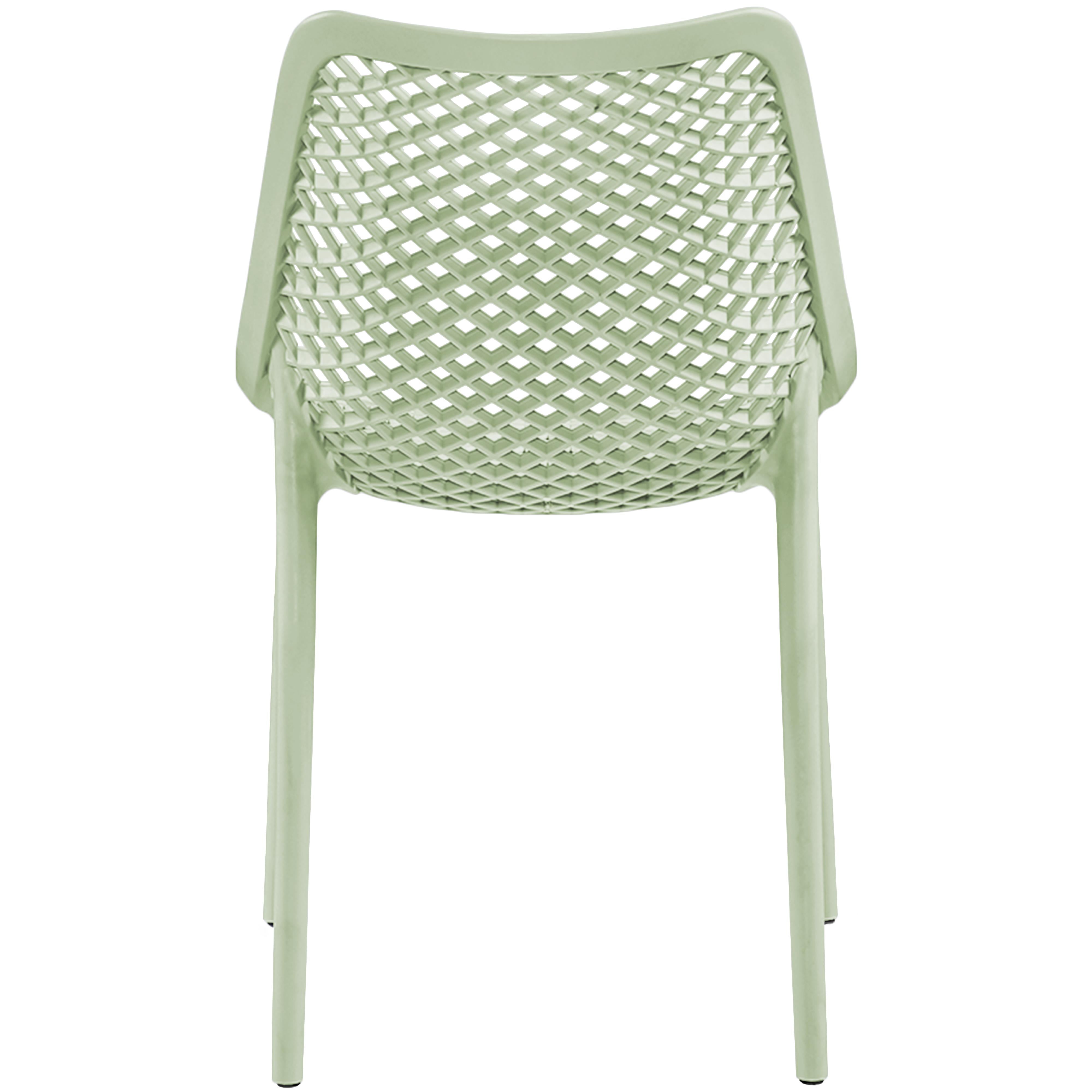 Meridian Mykonos Mint Outdoor Patio Dining Chair